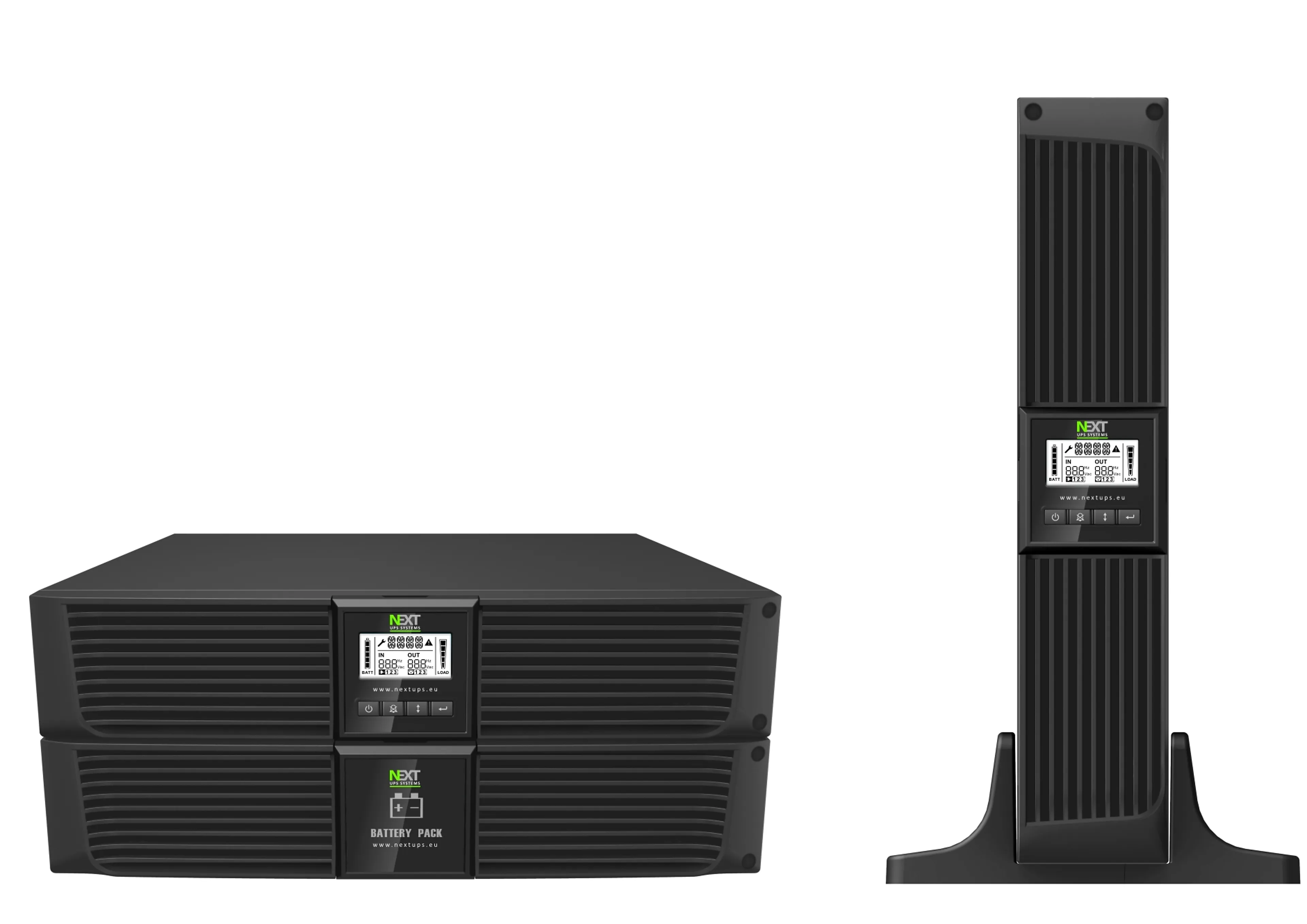 NextUPS Mantis II 2000 RT2U NETPACK - 2000VA - 1800W - 8 x C13 - LCD - rack/tower