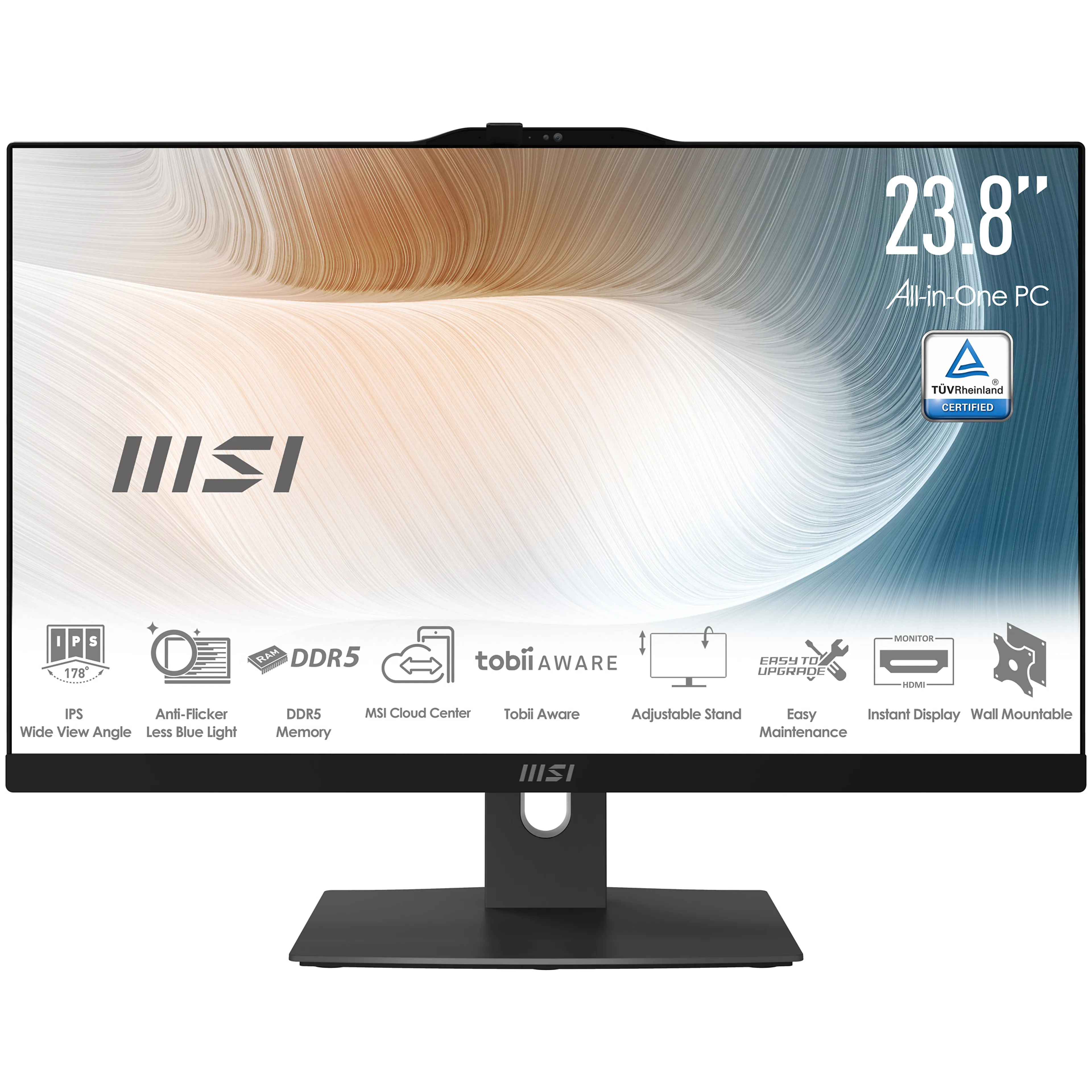 MSI Modern AM242TP 1M-1230EU - 23,8" Full HD IPS - Intel Core 3 100U - 8Go RAM - 256Go SSD