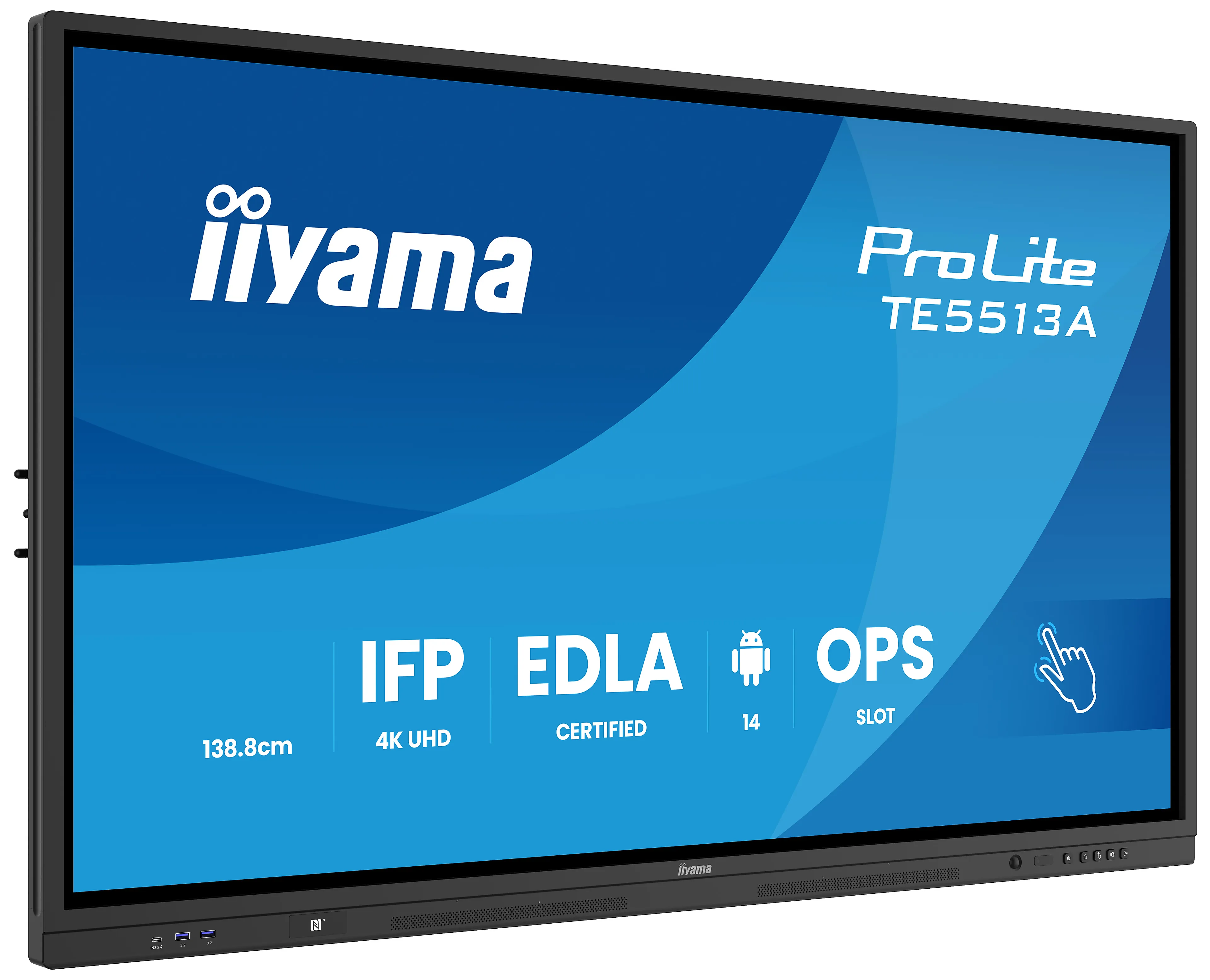 Iiyama signage display 55" - 4K UHD - ips - bonded puretouch IR - full metal housing