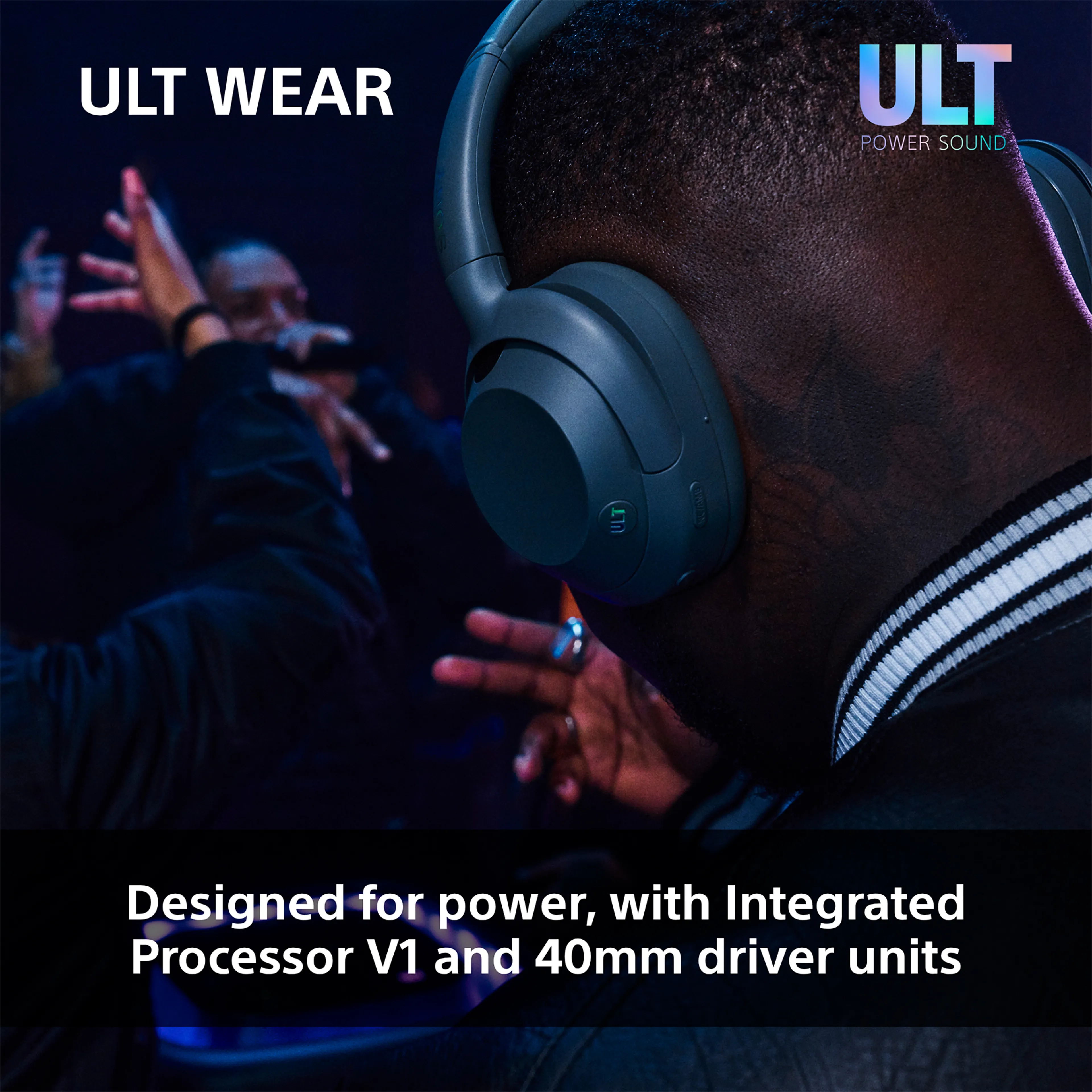 Sony casque Bluetooth ULT WEAR WHULT900NW - connectivité sans fil - réduction de bruit - blanc