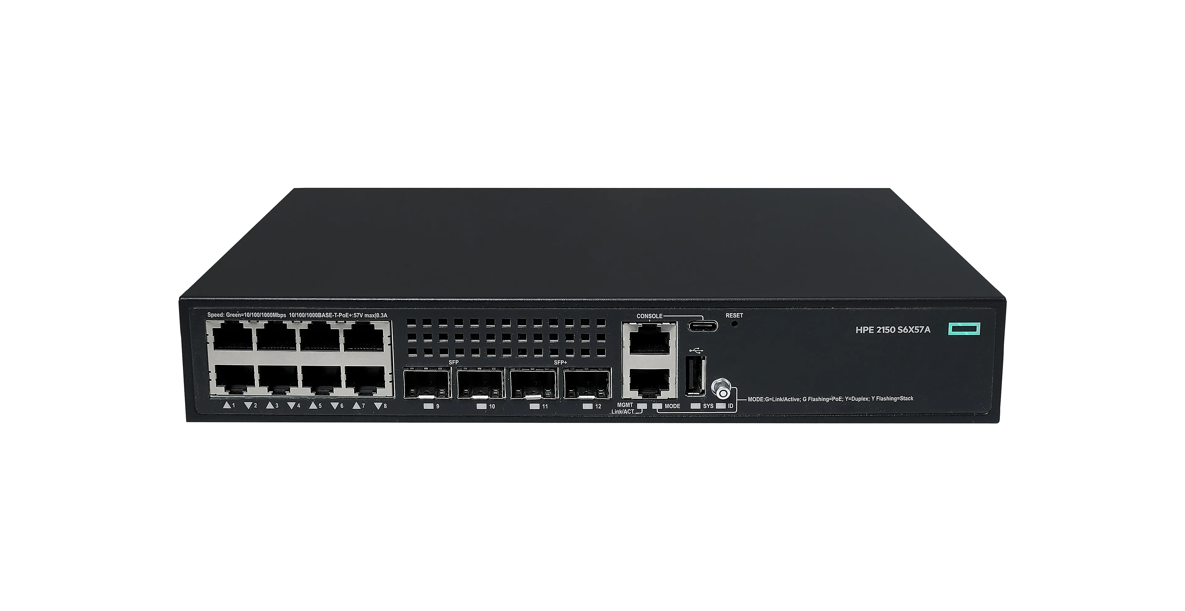 HP Enterprise CW 2150 8p 10M/100M/1G PoE+ 2p SFP 1G 2p SFP+ 1G/10G 125W