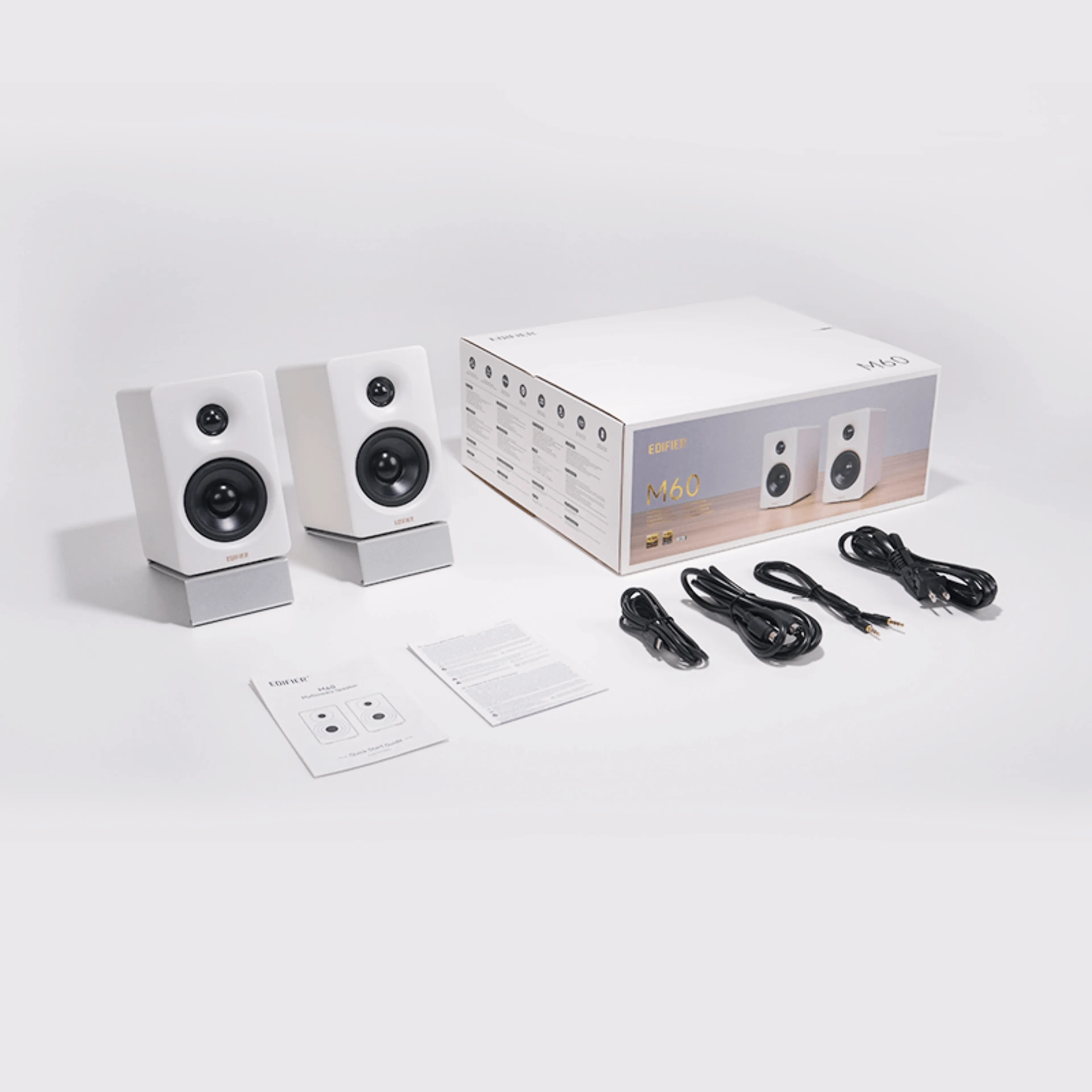 Outlet M60 2.0 speakerset - 66W RMS - bluetooth - usb-c - wit
