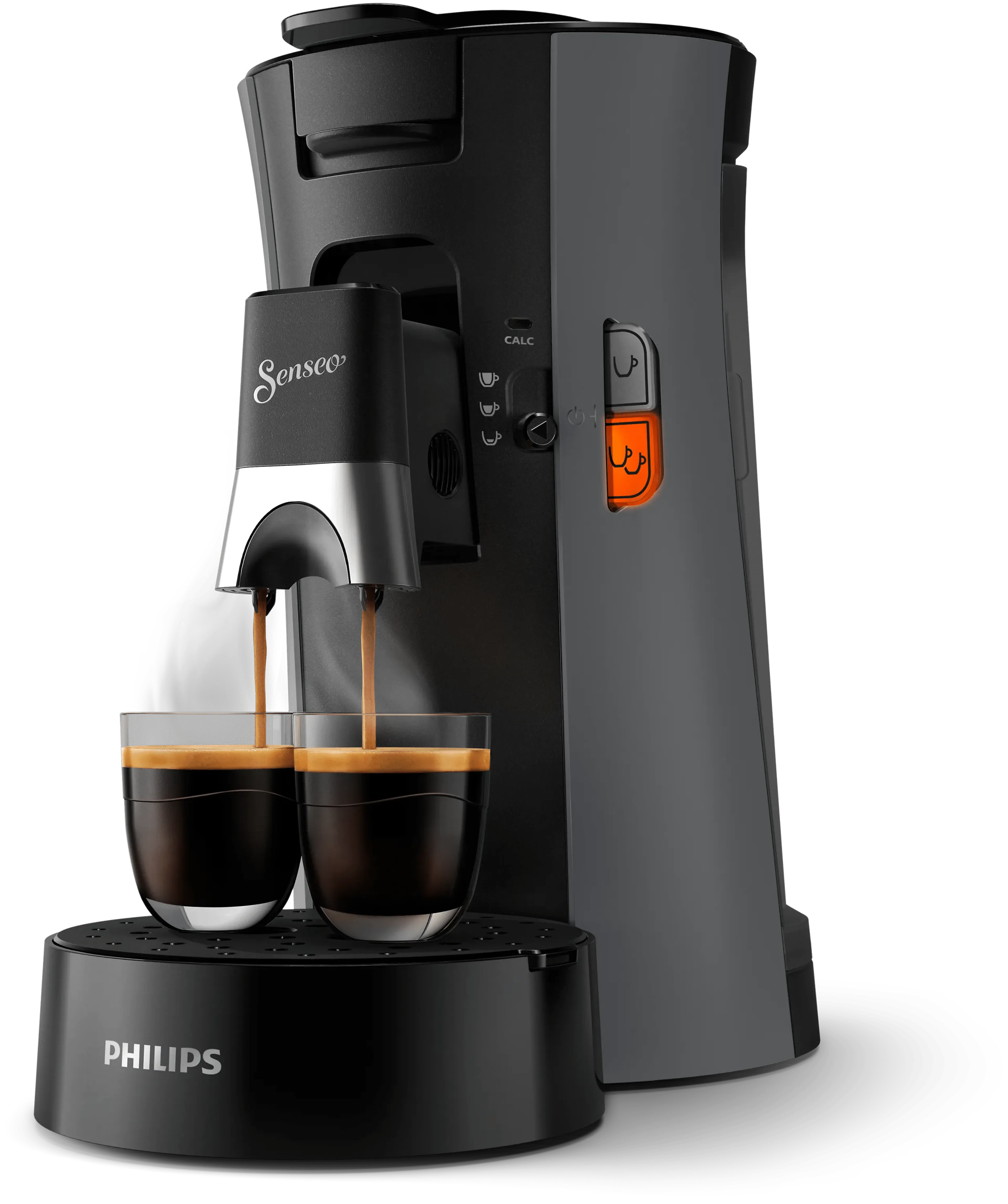 Philips koffiepadmachine senseo select csa230/50 - dark slate - we-instellingen