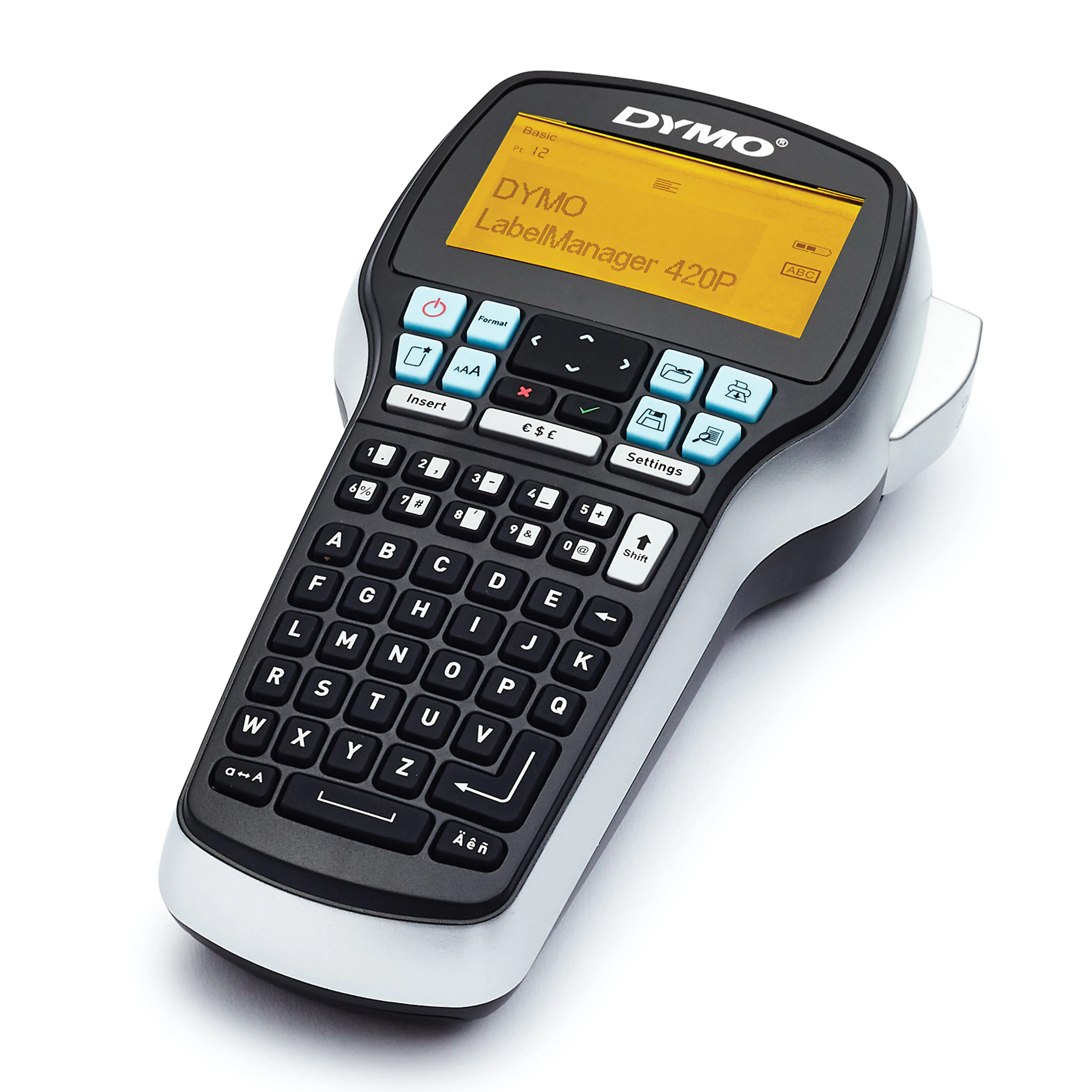 Dymo LabelManager 420P draagbare hoogpresterende labelmakerkit met ABC-toetsenbord en 4 rollen D1-labels