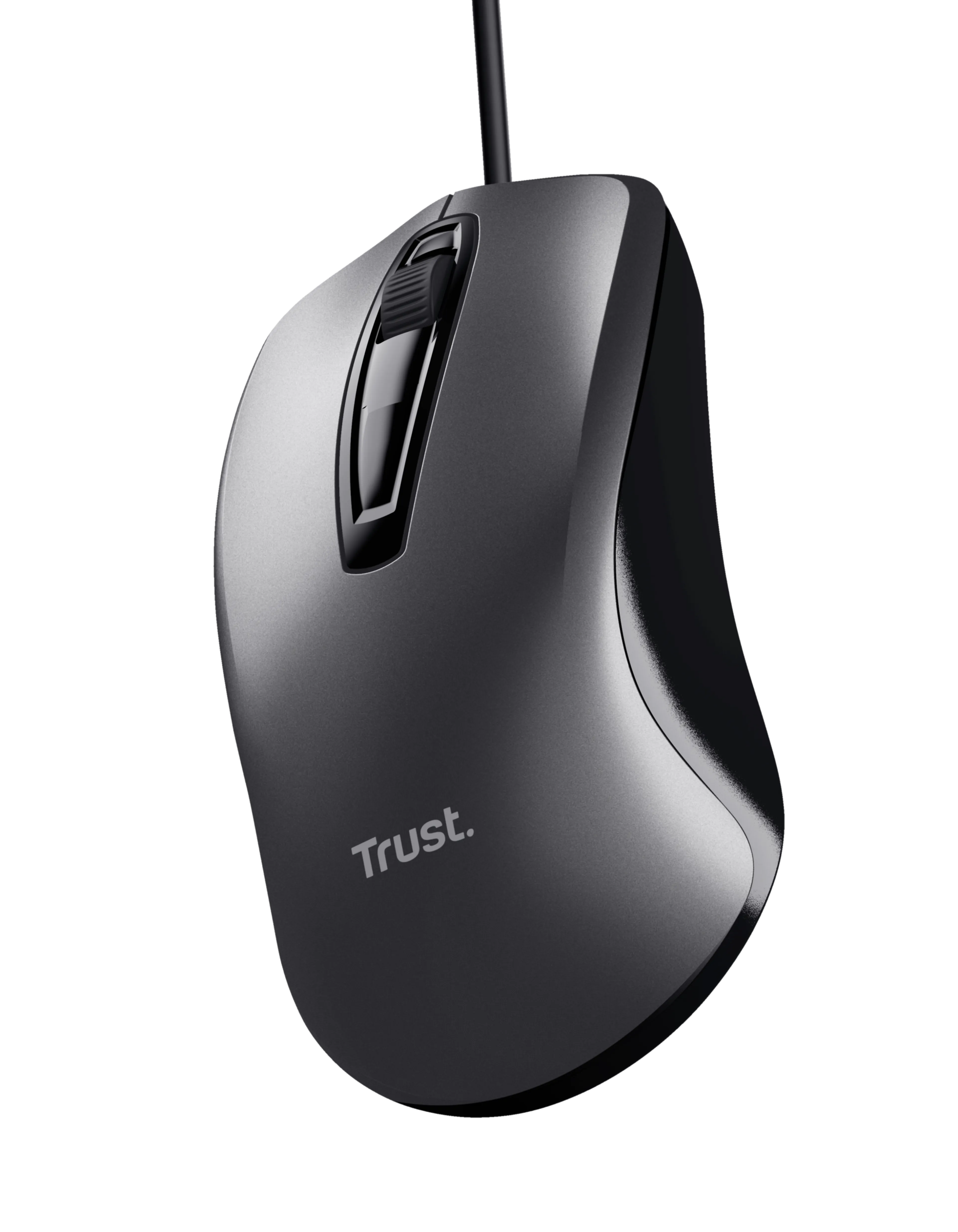 Trust carve bekabelde optische muis - usb - 1200 dpi - zwart - 3 knoppen