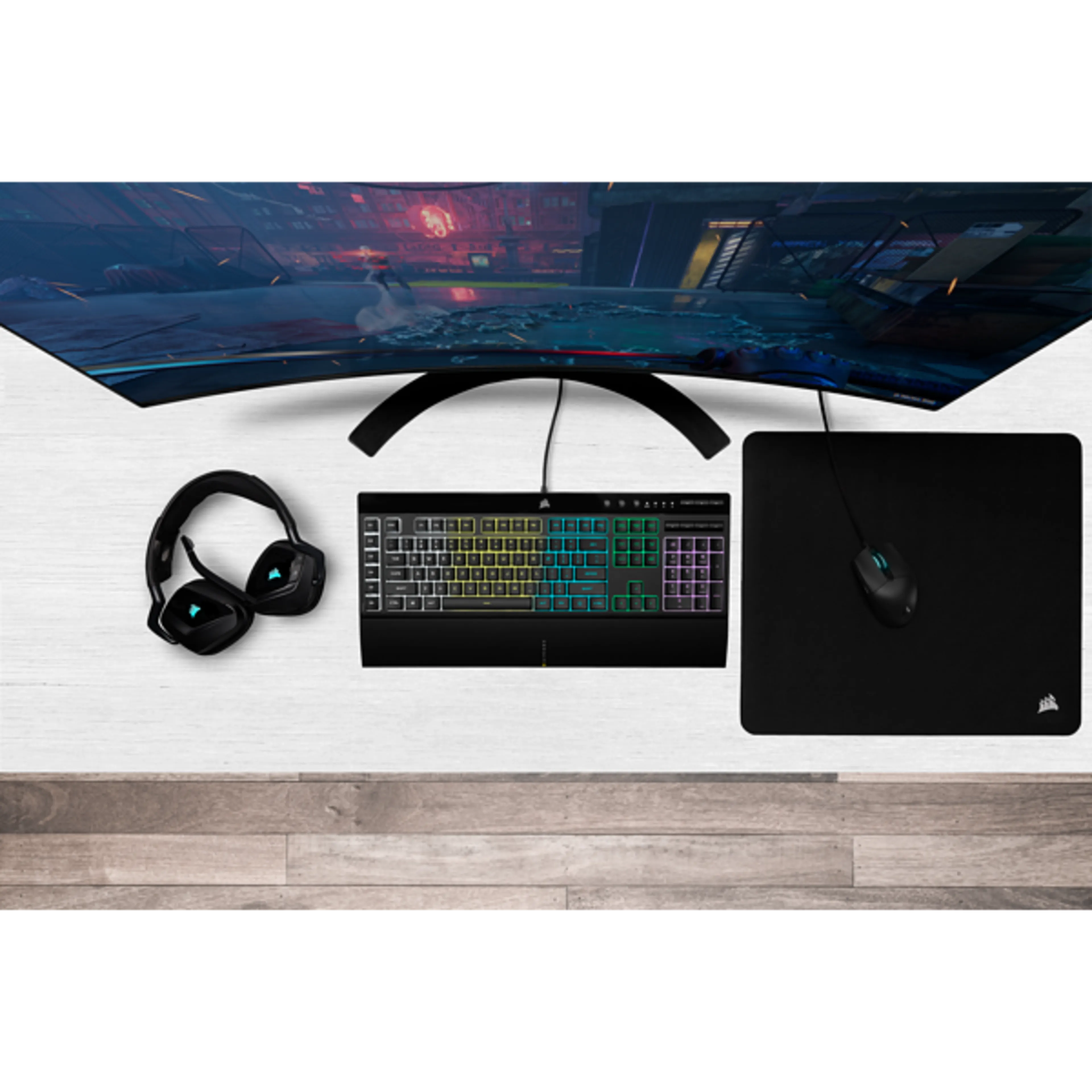 Outlet K55 RGB PRO - gaming - USB 2.0 Type-A - 111 toetsen - IP42 bescherming