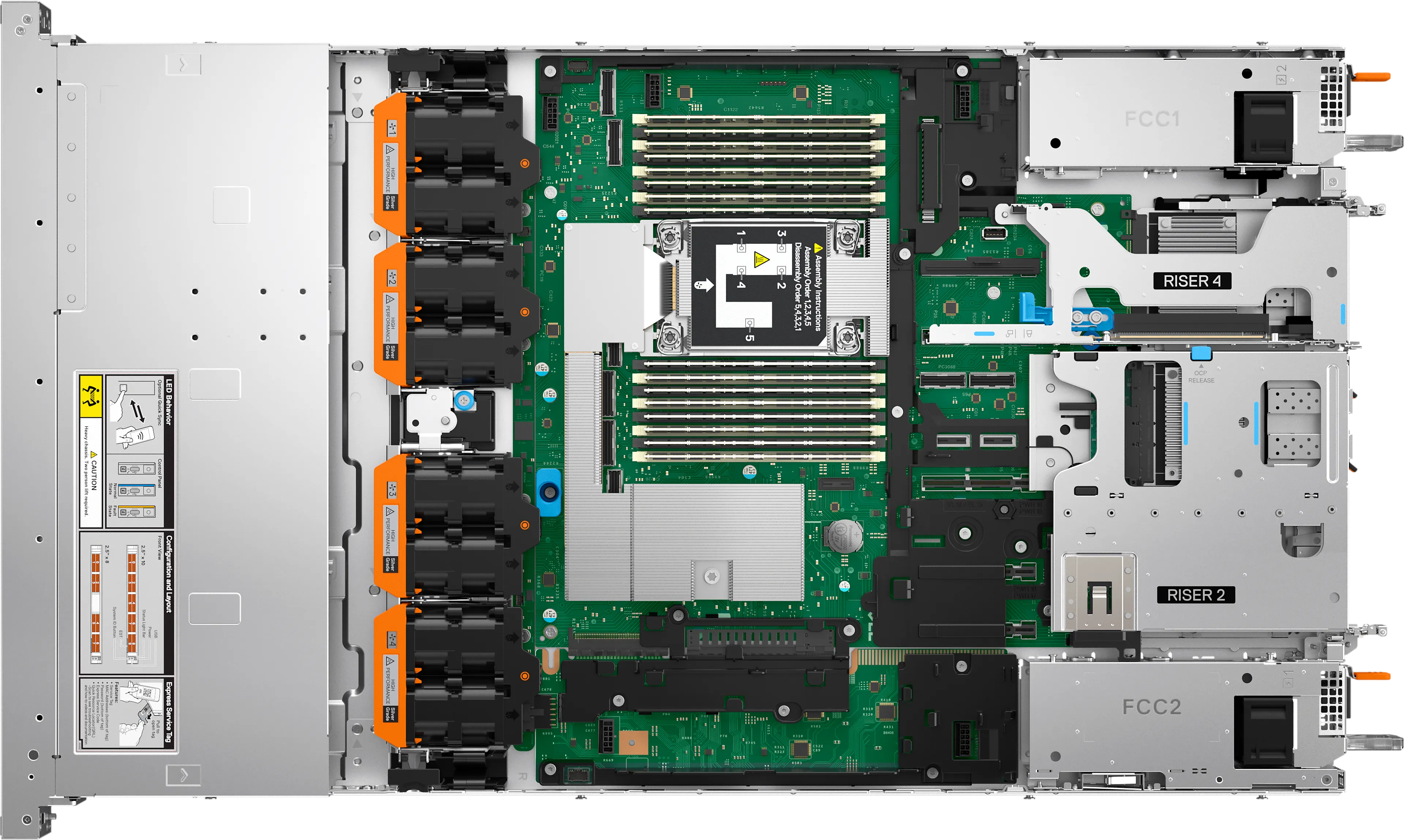 Dell PowerEdge R470 - Intel Xeon 6517P - 32Go DDR5 - 960Go SSD - PERC H965i