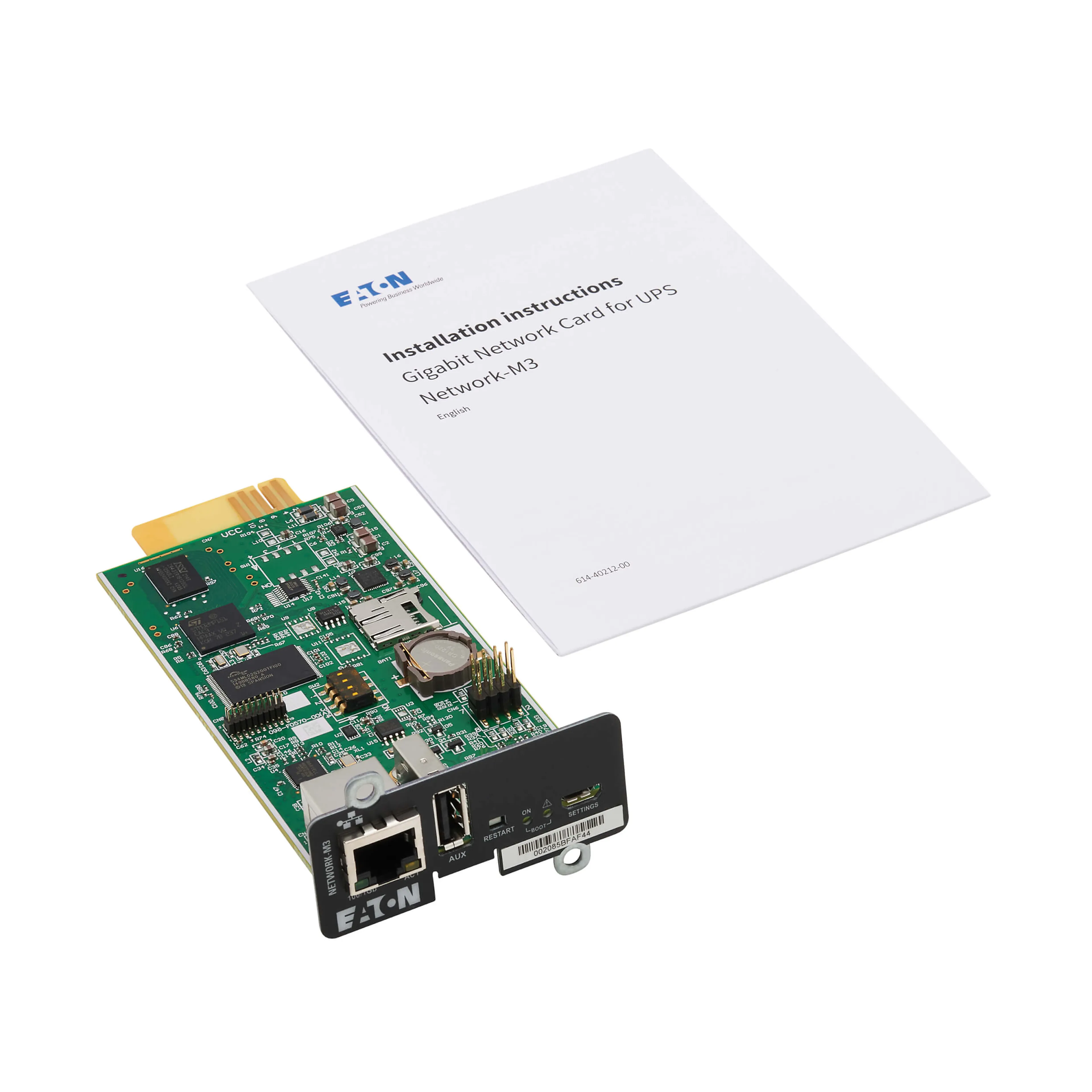 Eaton NETWORK-M3 - 1 Gbps - Mini-Slot - RJ45 - Micro-USB B