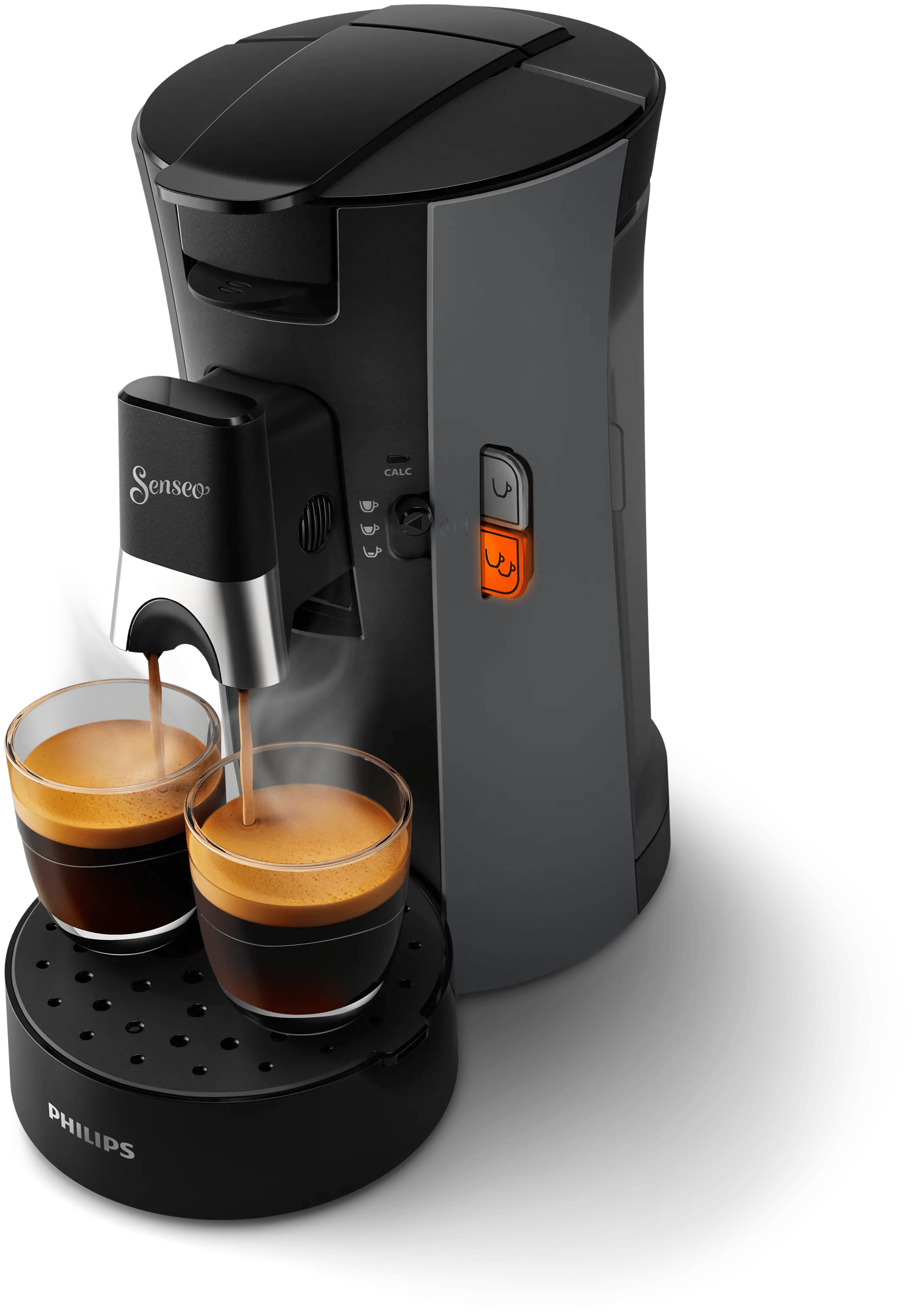 Philips koffiepadmachine senseo select csa230/50 - dark slate - we-instellingen