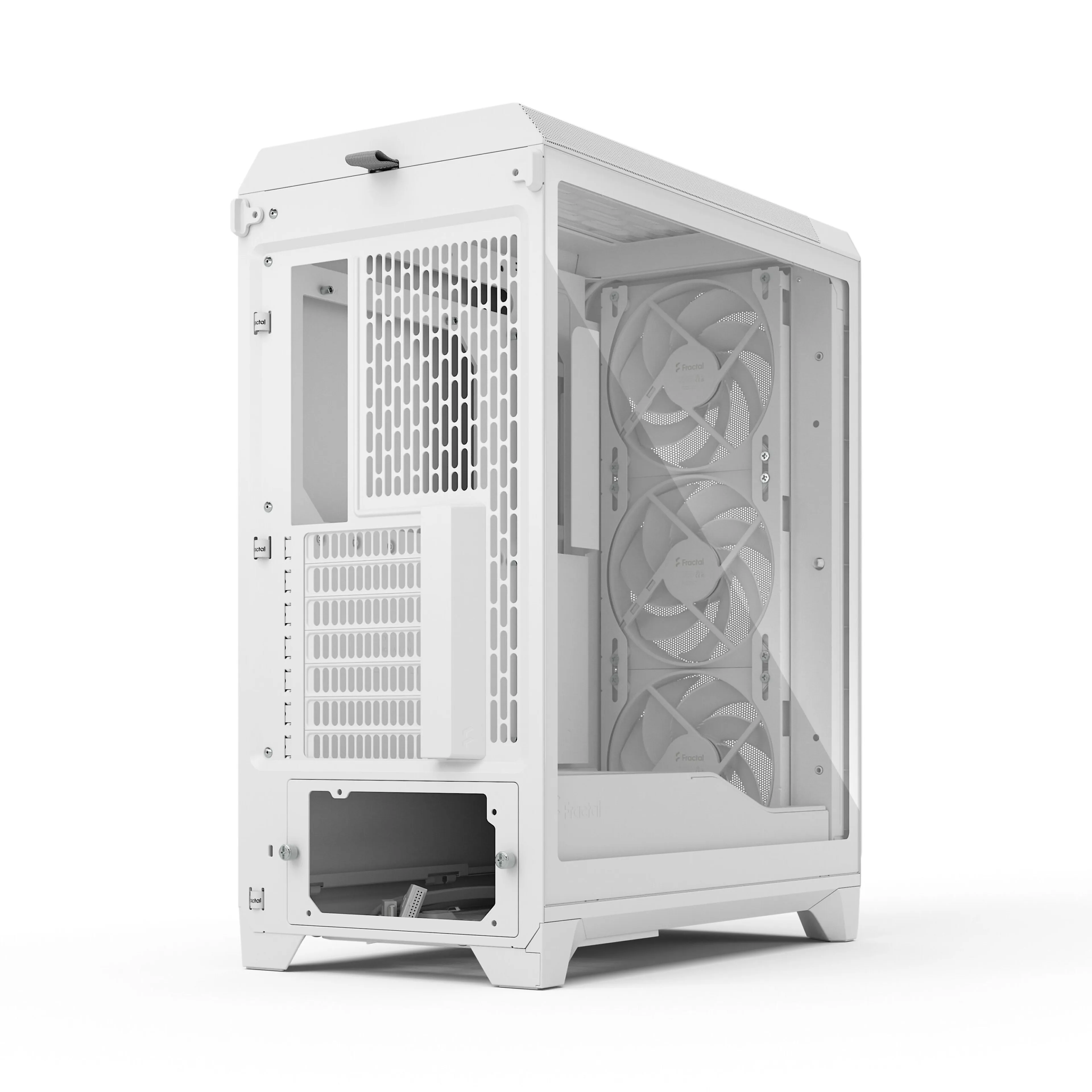 Fractal Design Meshify 3 White TG Clear Tint - E-ATX compatibel - USB Type-C 20 Gbps - 3 Momentum 14 fans