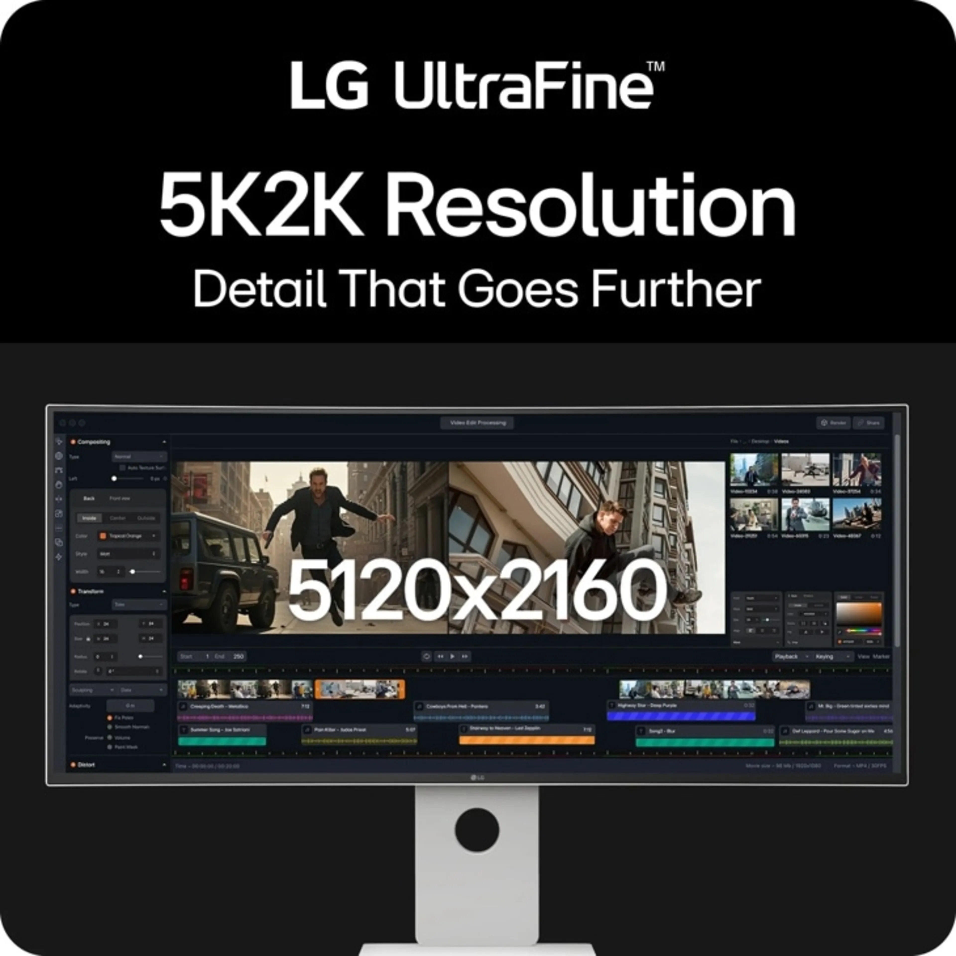 LG UltraFine 40U990A-W - 40" 5K2K Nano IPS Black - Thunderbolt 5 - 96W PD - Curved 2500R