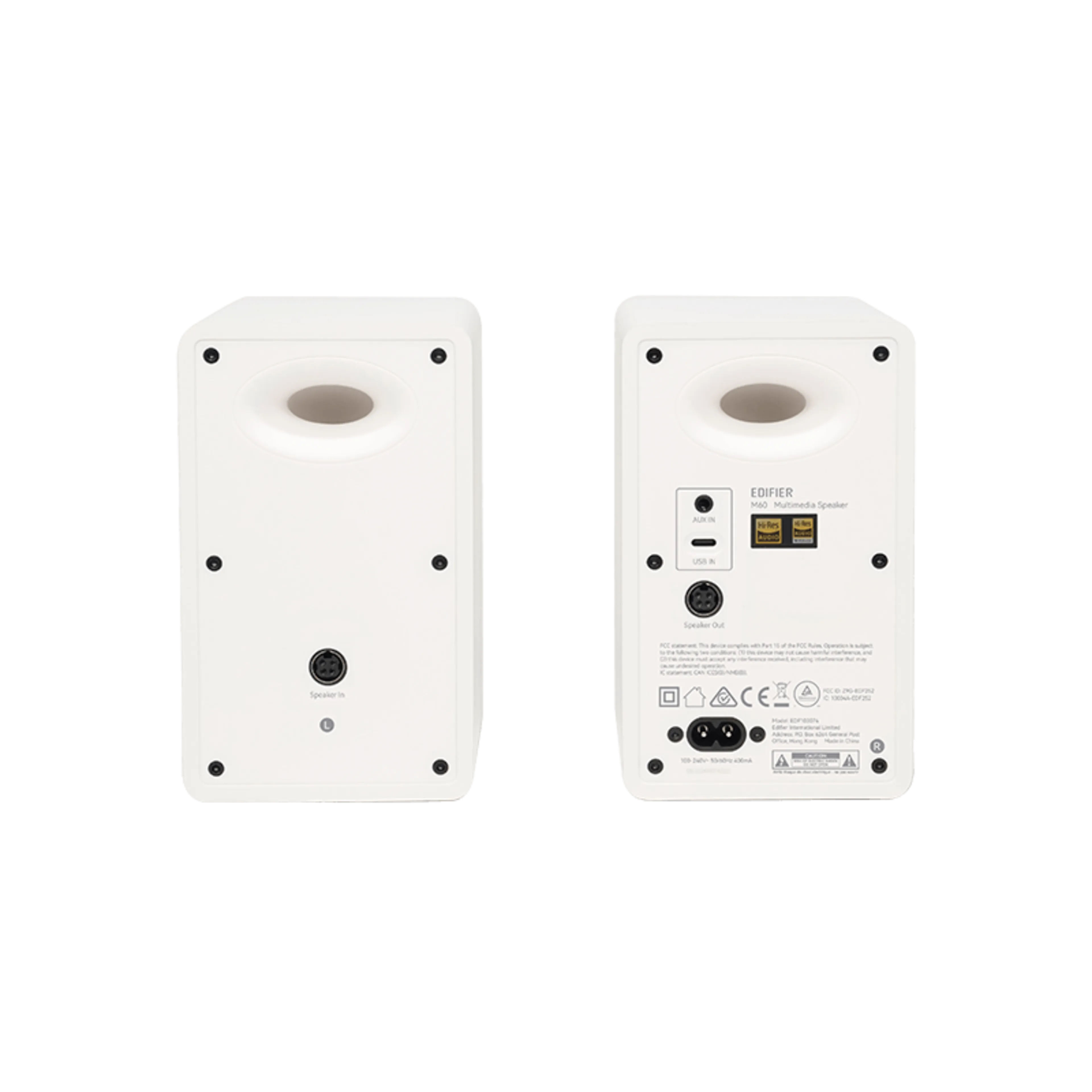 Outlet M60 2.0 speakerset - 66W RMS - bluetooth - usb-c - wit