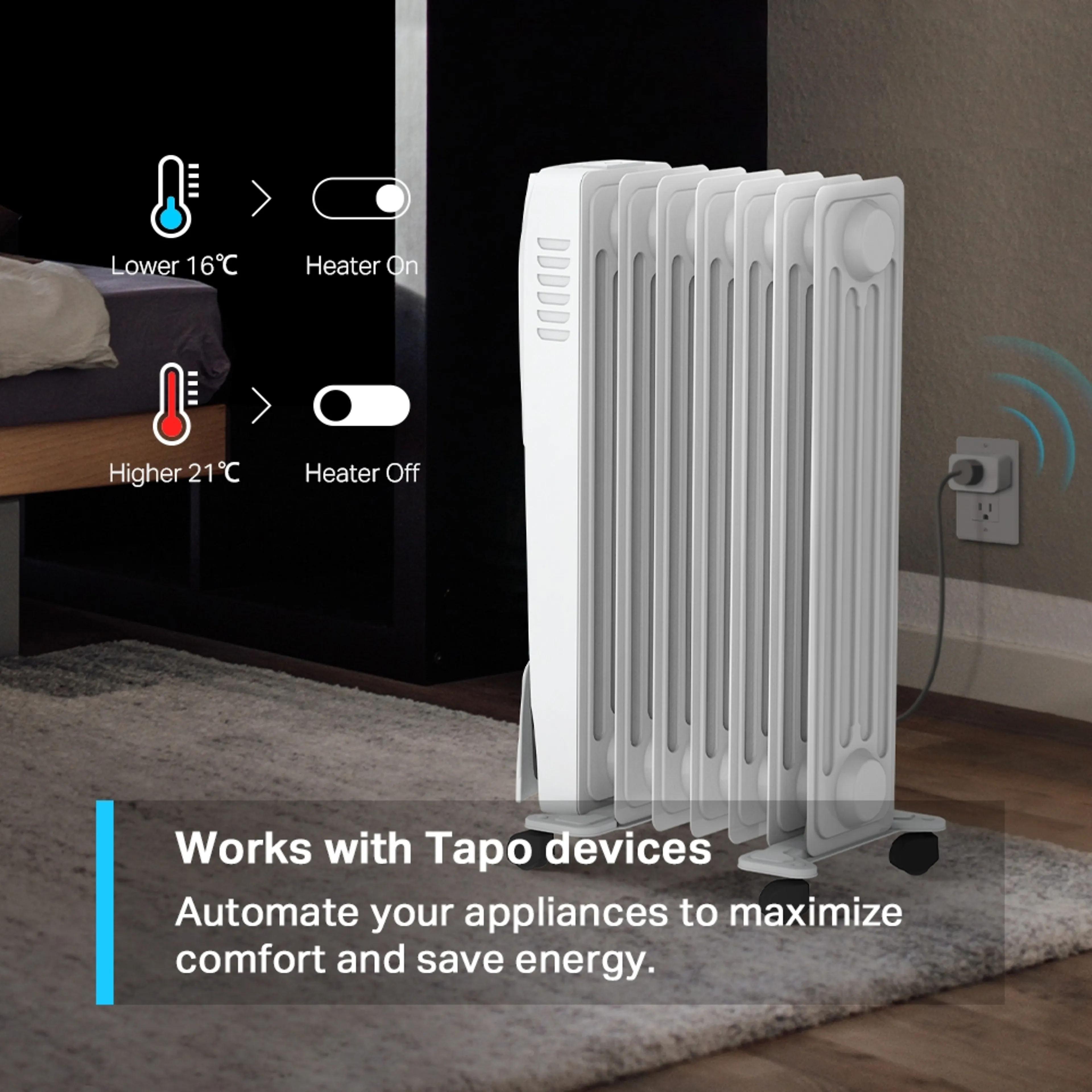 TP-Link Tapo T310 Smart Temperature and Humidity Sensor - 868 / 922 MHz - CR2450 - 46x46x12.3 mm