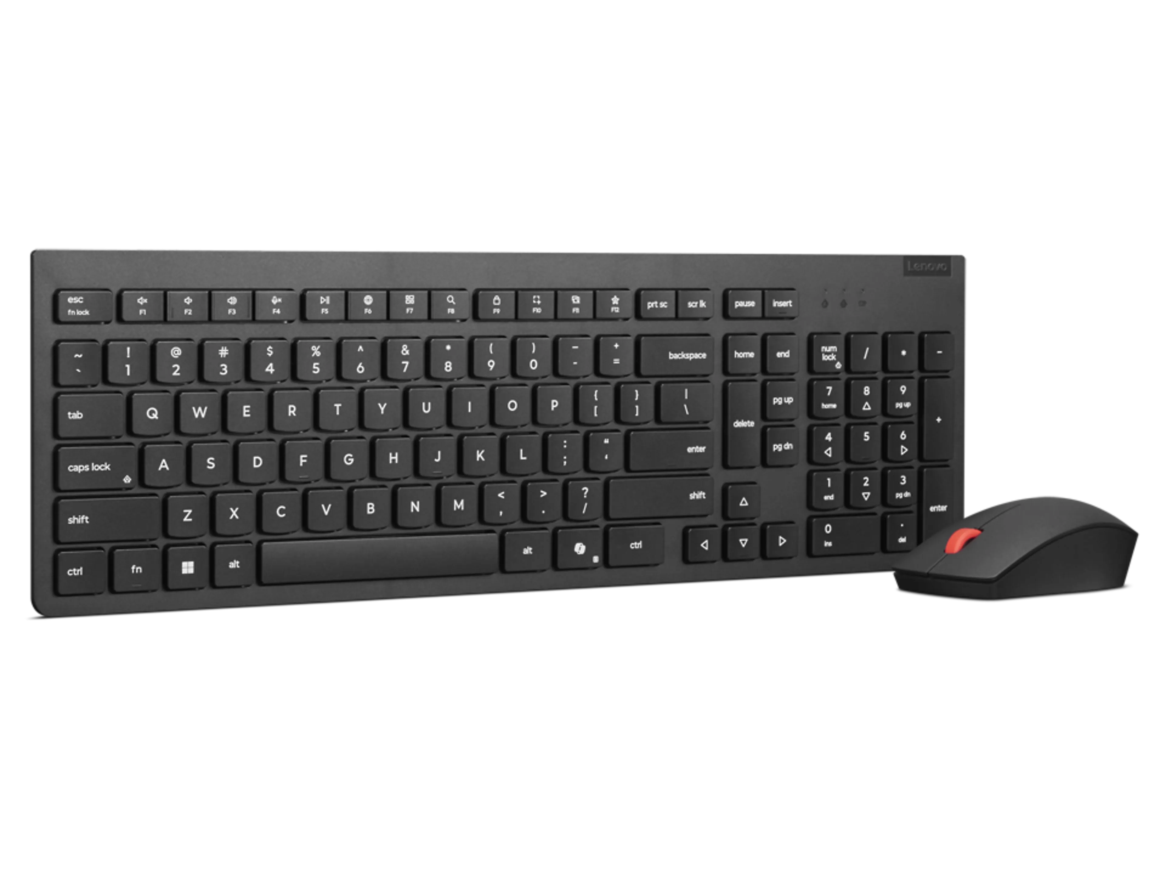 Lenovo Essential Wireless Combo Keyboard & Mouse Gen2 - zwart - draadloos - Copilot-toets