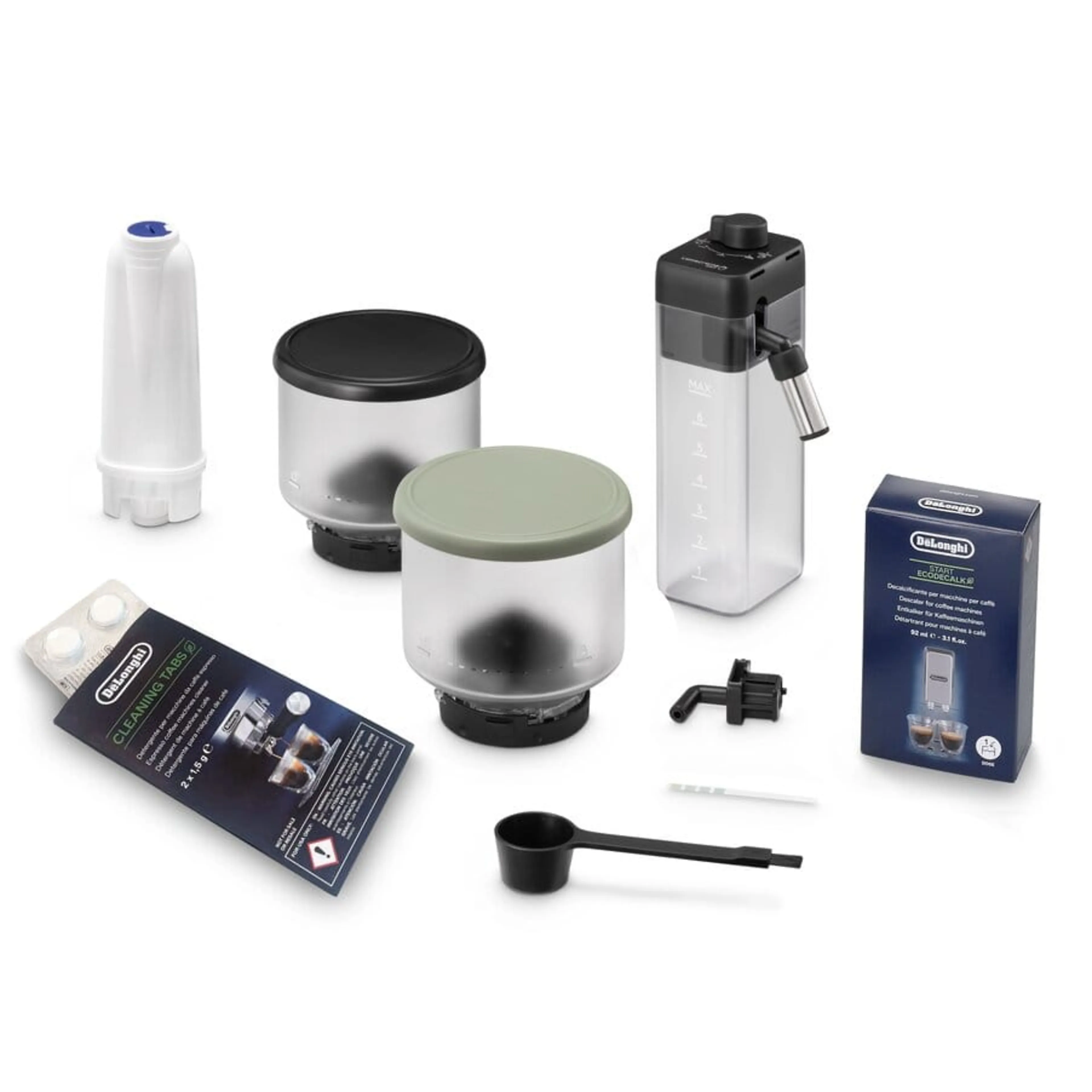 DeLonghi Rivelia Start EXAM420.55.GR - volautomatische espressomachine - dubbele bonenreservoirs - 10 dranken - cold brew - jade groen