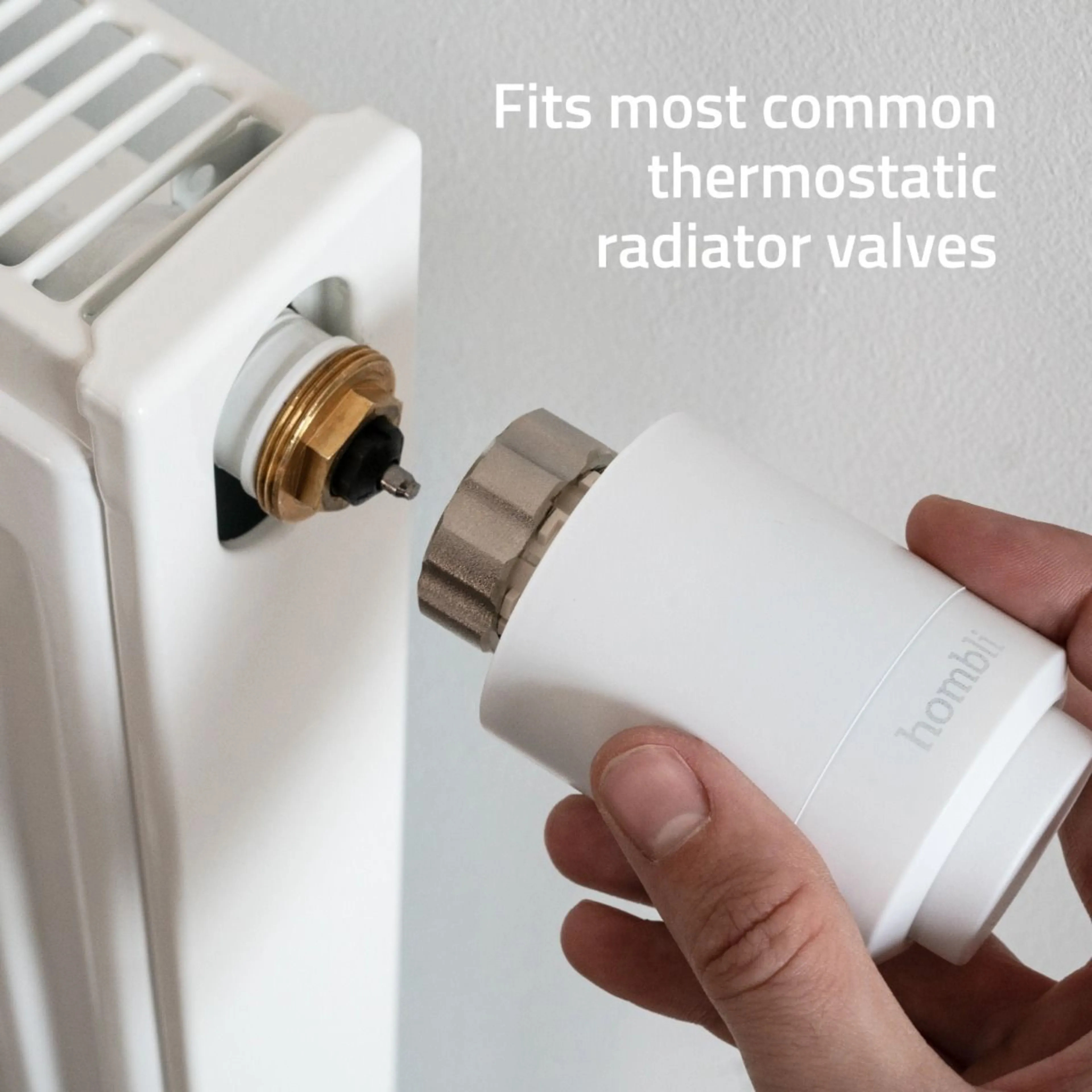 Hombli Smart BT Radiator Thermostat Add-on - bluetooth - IP21 - led display - M30 x 1.5 mm