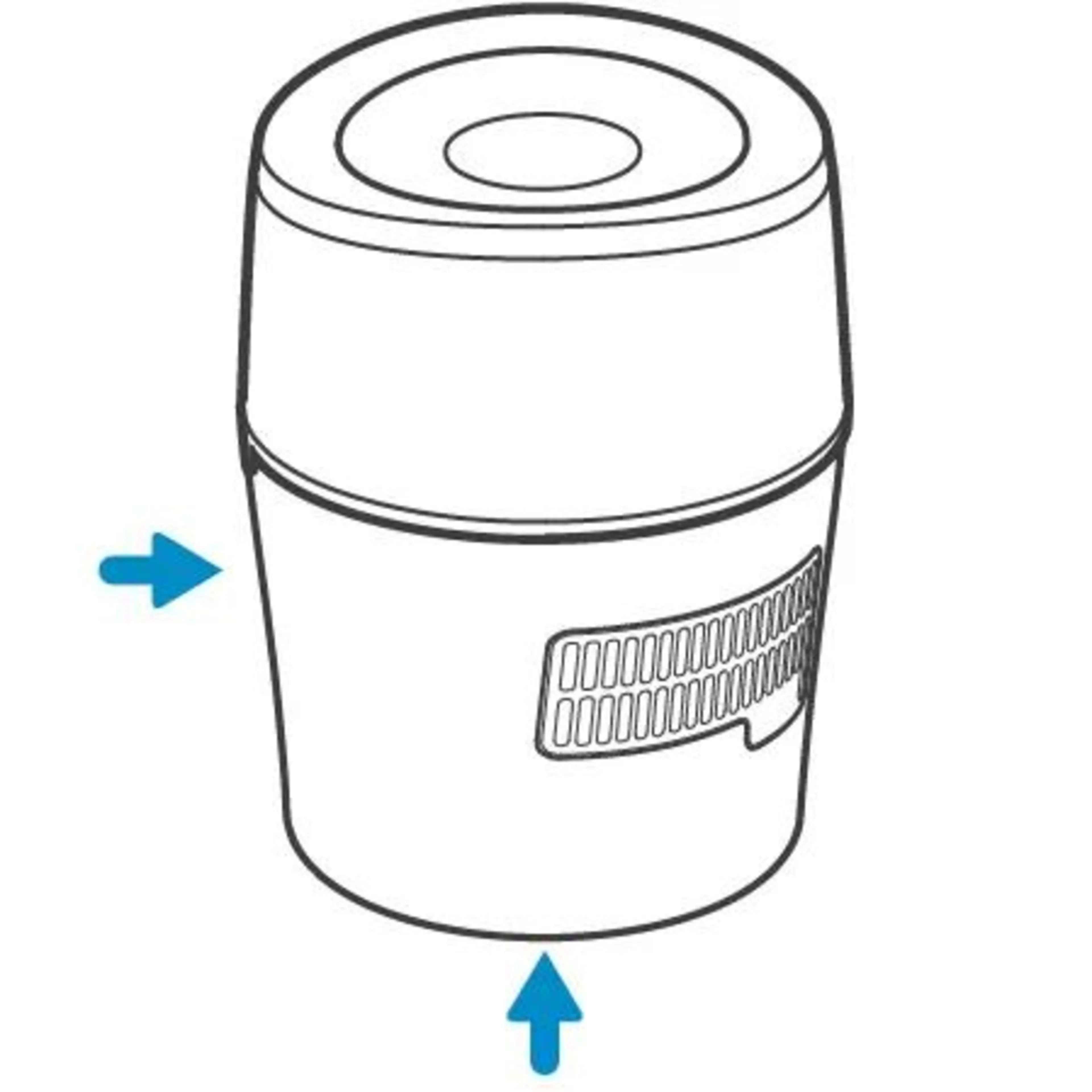 Philips 2000 series Series 2000 HU4803/01 humidificateur d'air - technologie NanoCloud - humidification sans poussière - réduction bactérienne 99 %