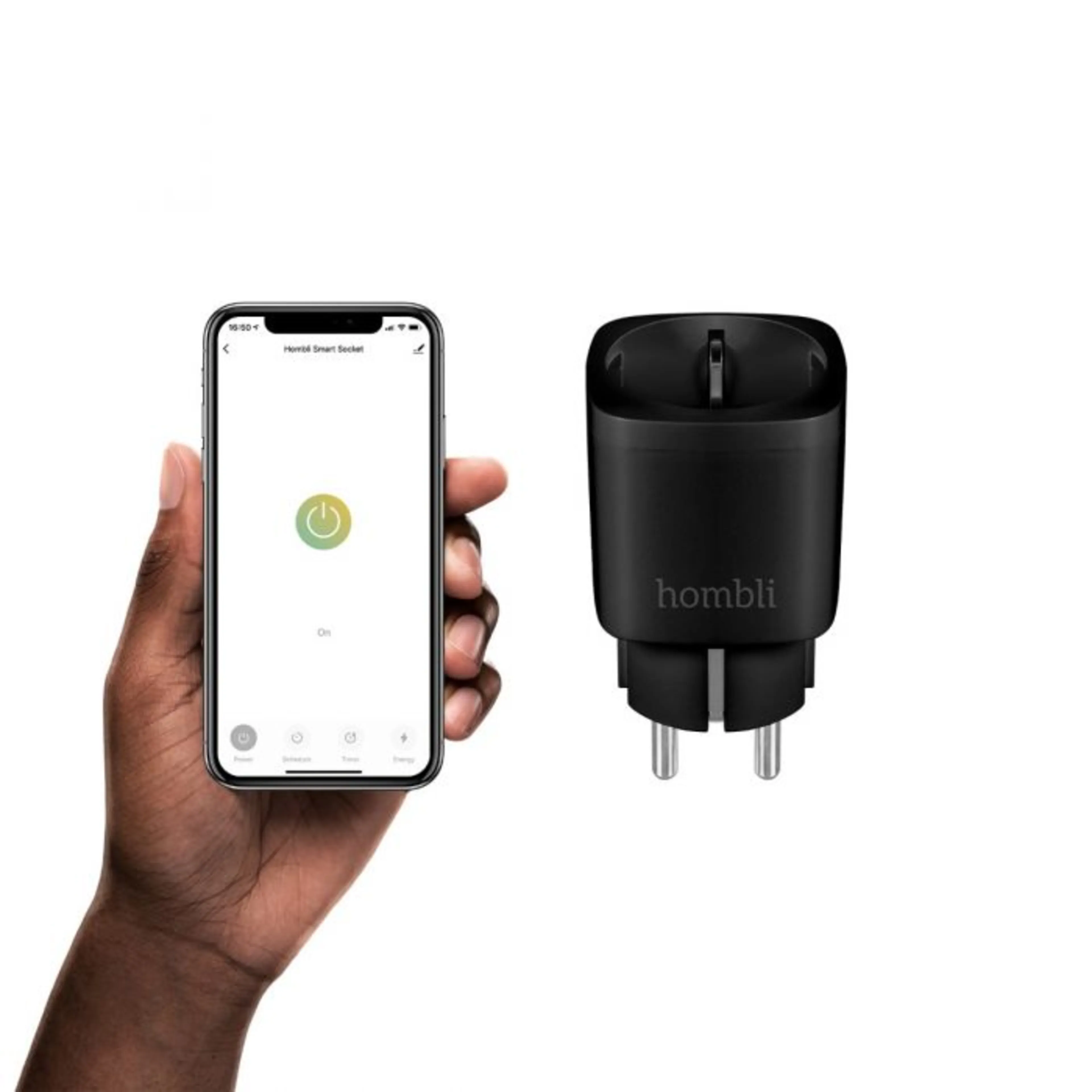Hombli Smart Socket EU Black 220-250V 3680W 16A WiFi