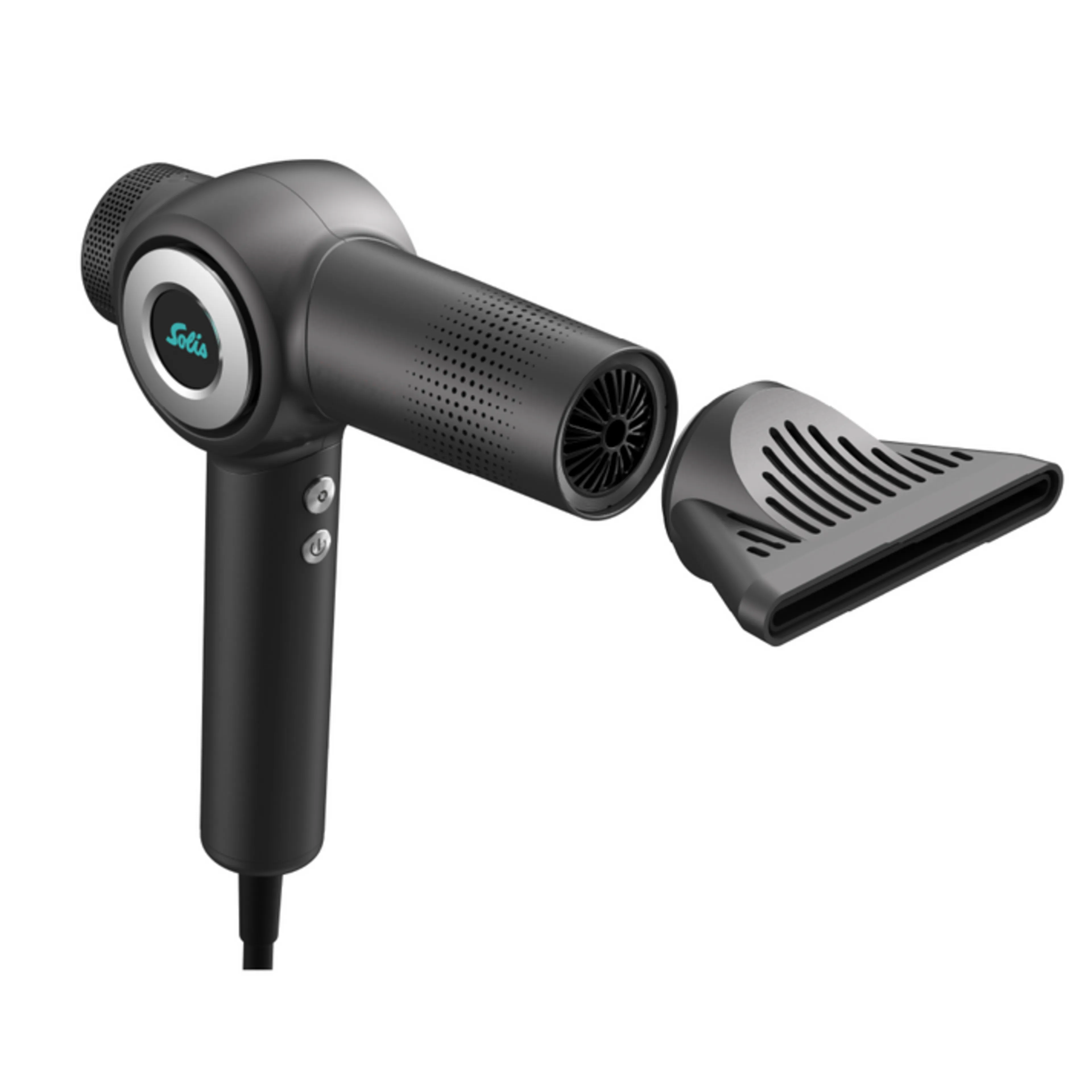 Solis AirVolution Hair Dryer - 1600 W - zwart - 4 windstanden