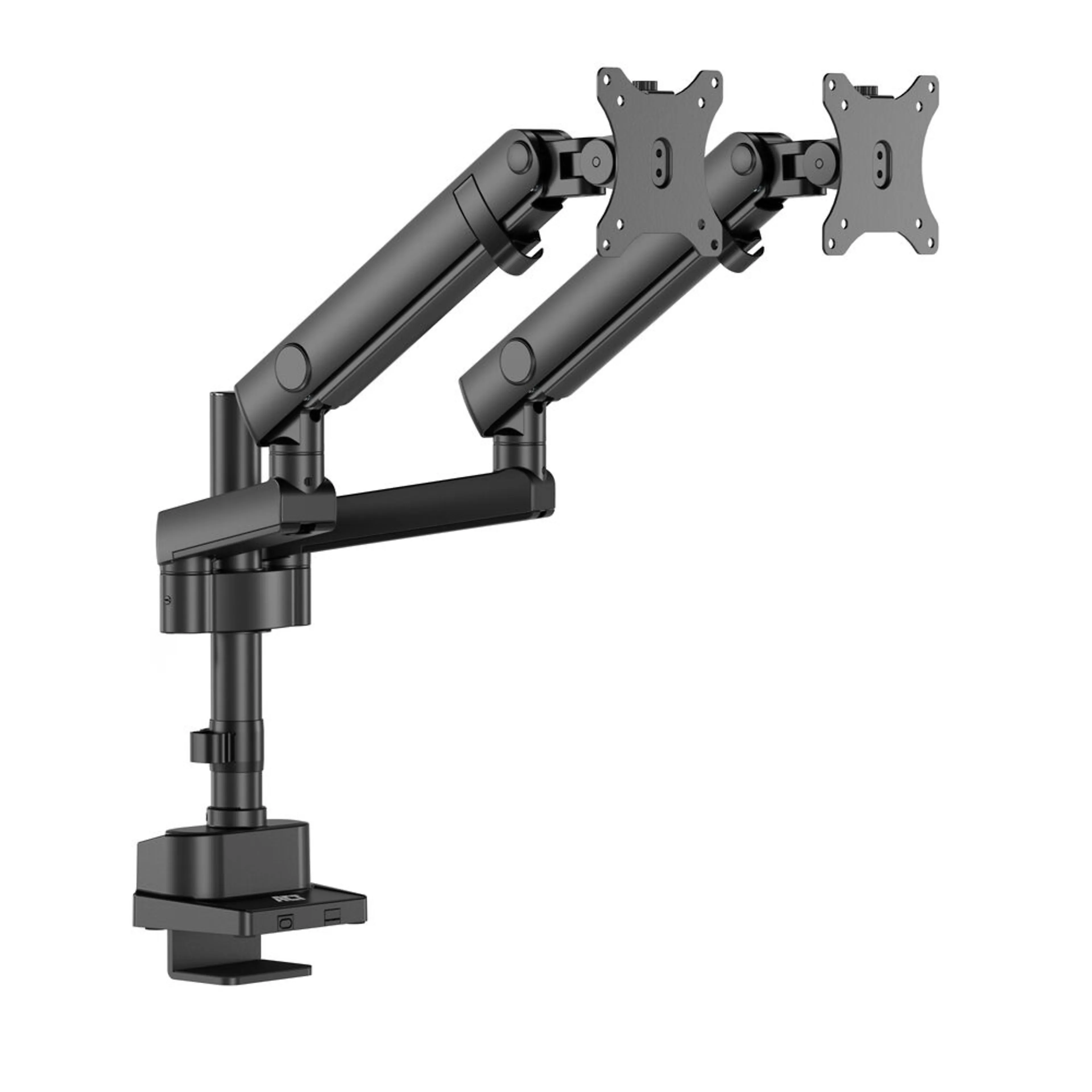 ACT monitorarm office solid pro AC8328 - mechanische veer - 2 schermen - 35" - tot 12kg