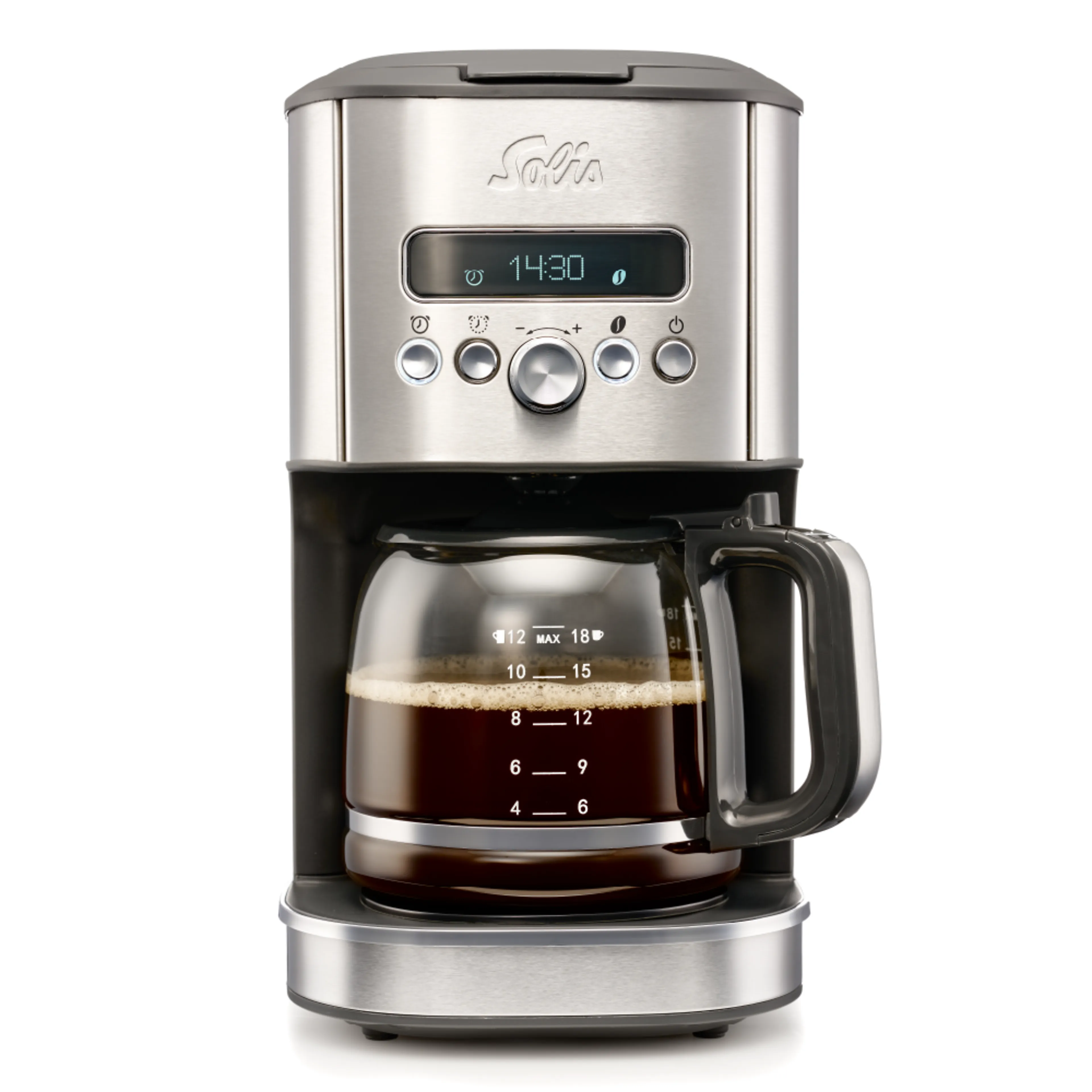 Solis Aroma Brewer - timerfunctie - staal - 1,8 liter waterreservoir