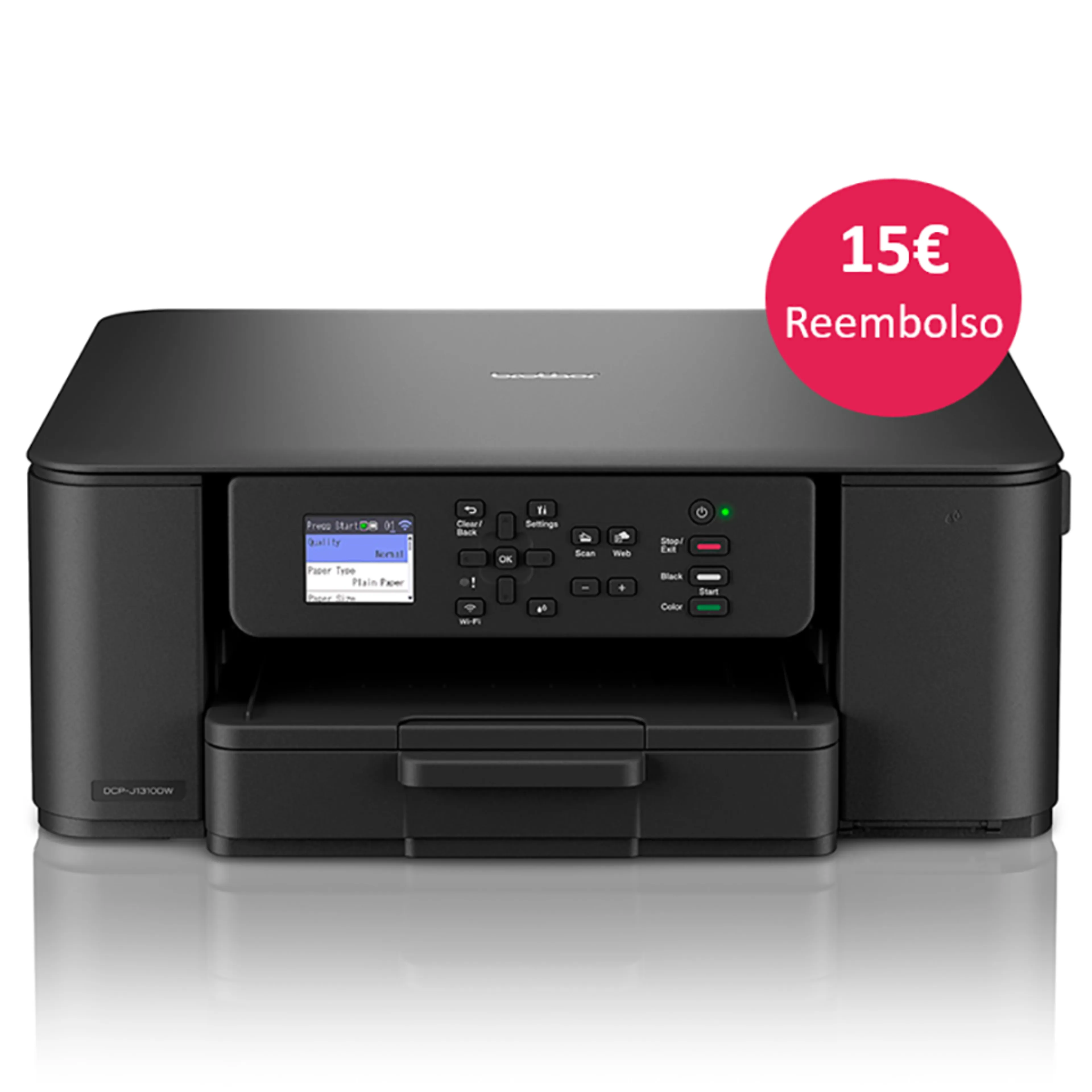 Brother DCP-J1310DW draadloze all-in-one kleureninkjetprinter - lcd kleurenscherm - wifi - papierlade 150 vel