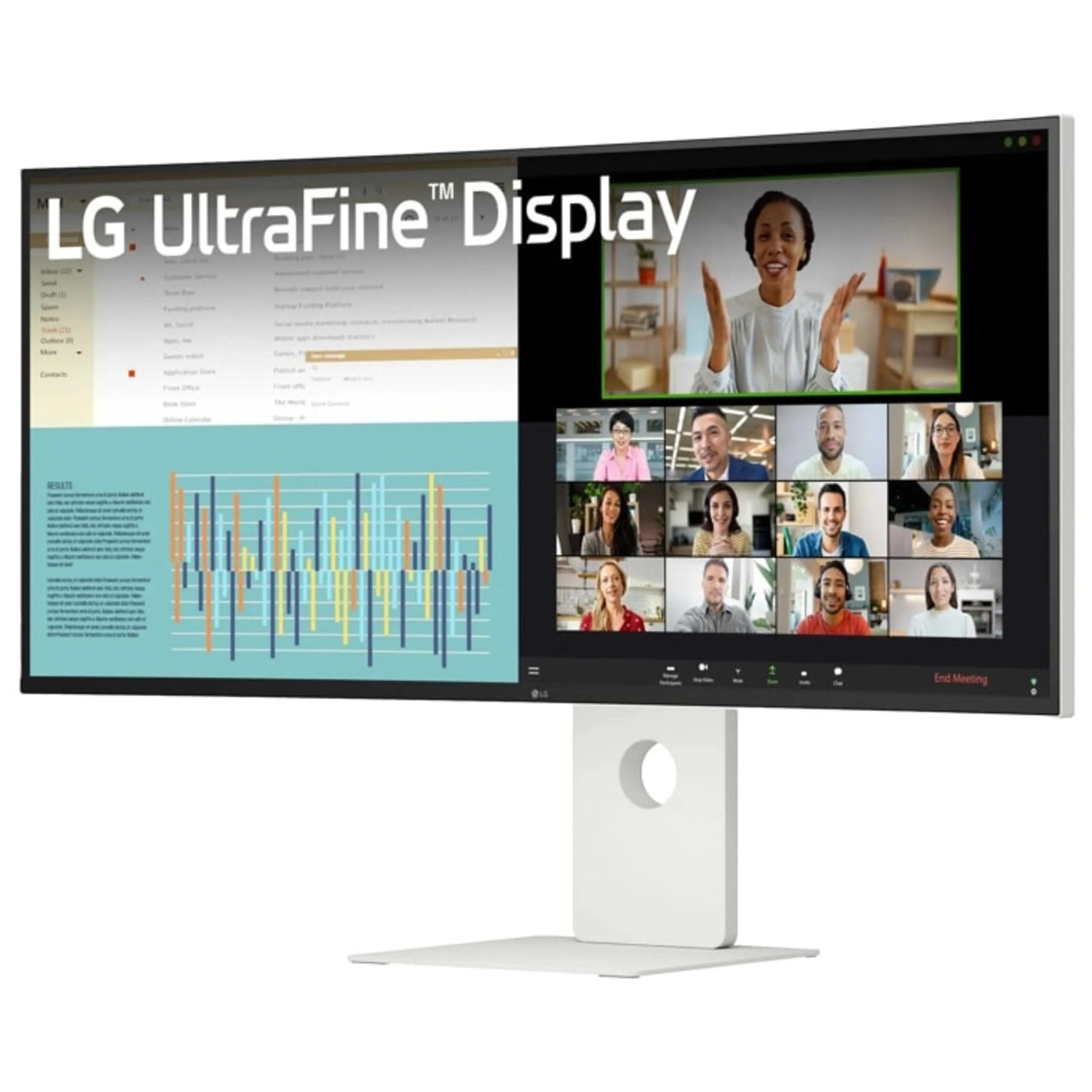 LG UltraFine 40U990A-W - 40" 5K2K Nano IPS Black - Thunderbolt 5 - 96W PD - Curved 2500R