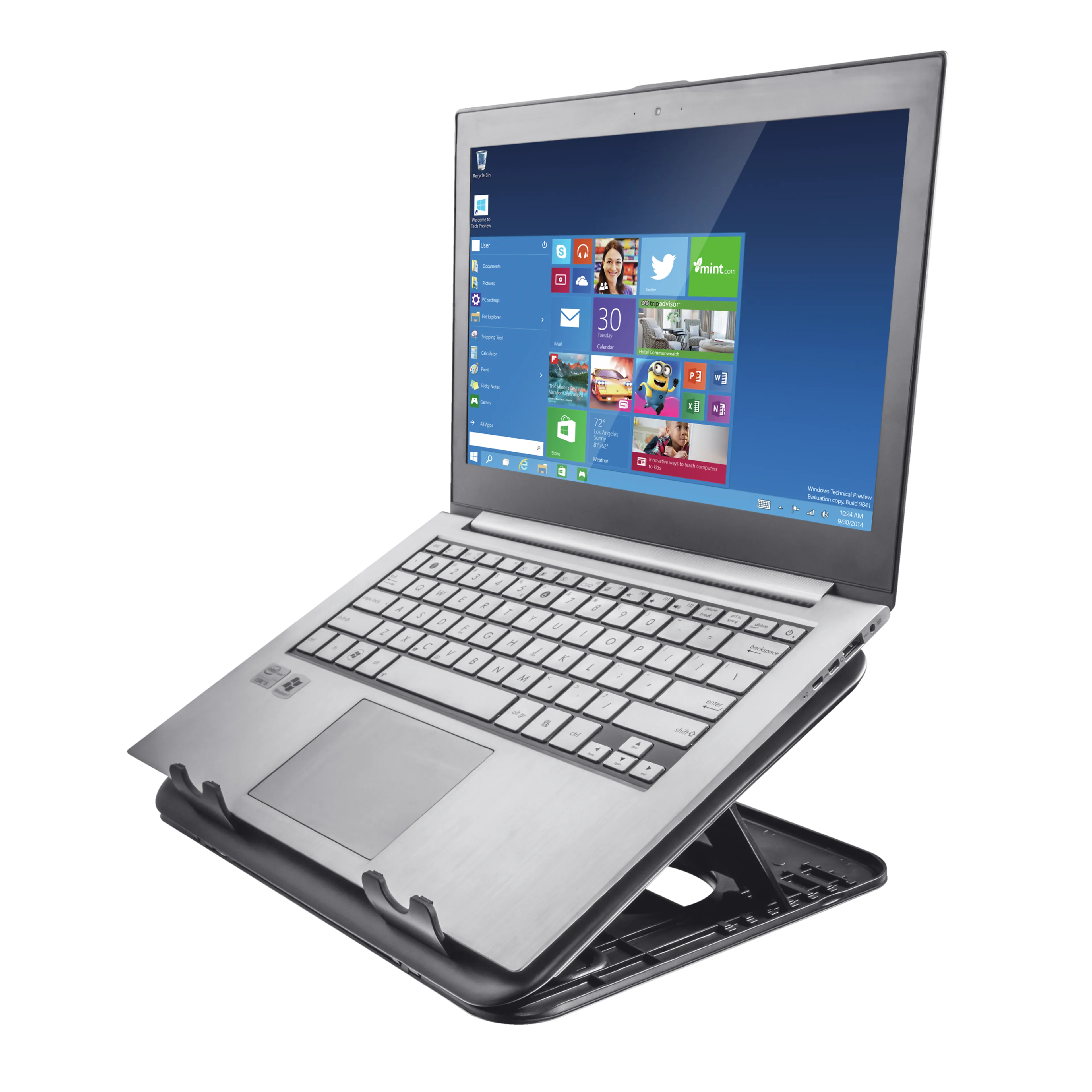 Trust Cyclone - support ordinateur portable - système de refroidissement