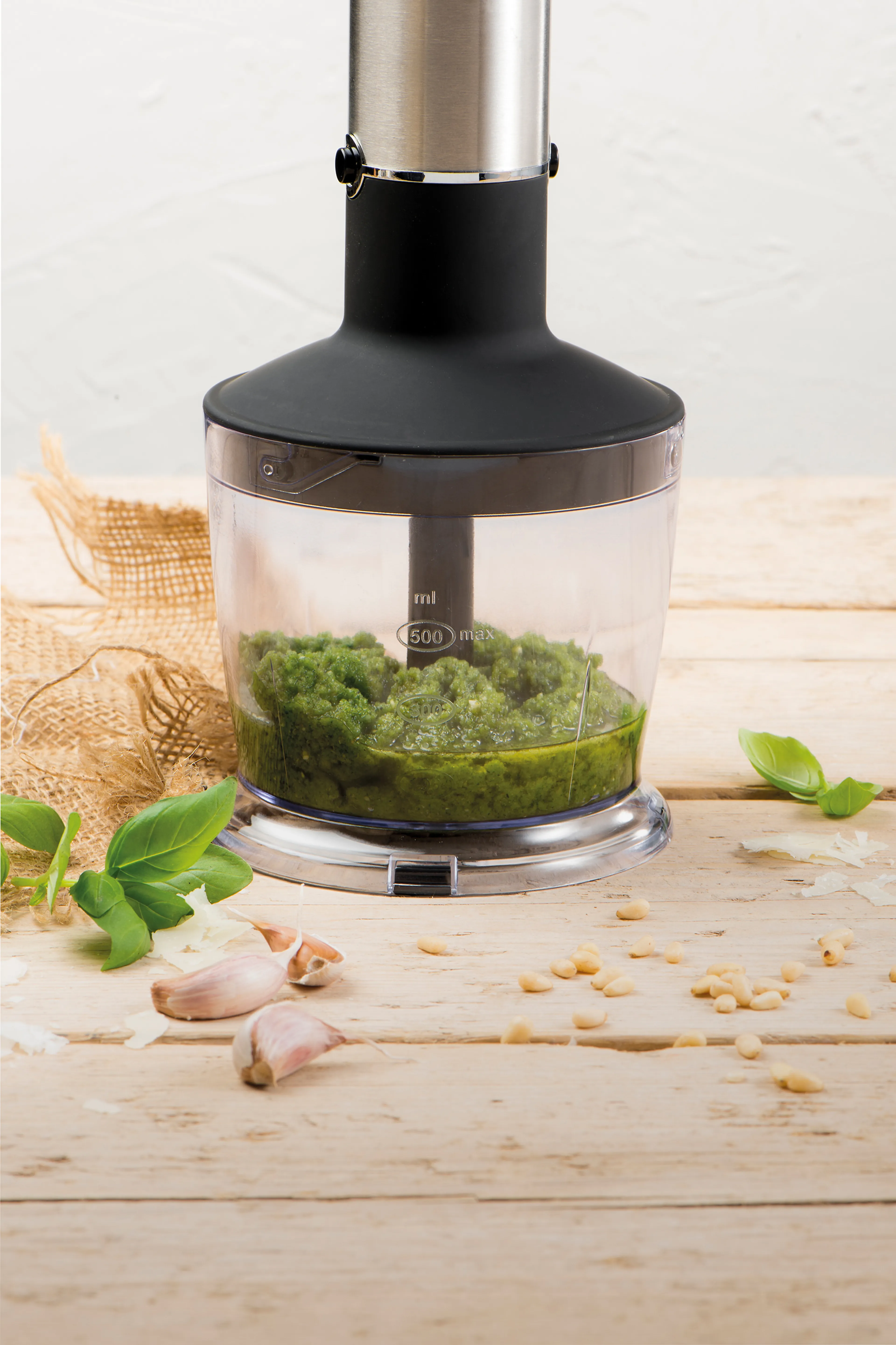 Fritel Accessoireset HB 2870 - maatbeker 800 ml - hakmolen 500 ml - 2 metalen kloppers