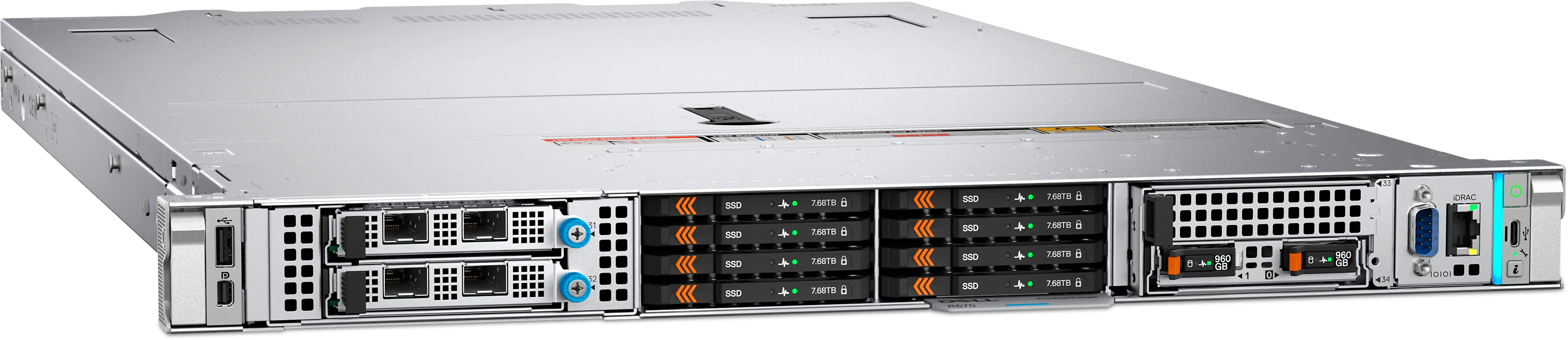 Dell PowerEdge R470 - Intel Xeon 6517P - 32Go DDR5 - 960Go SSD - PERC H965i
