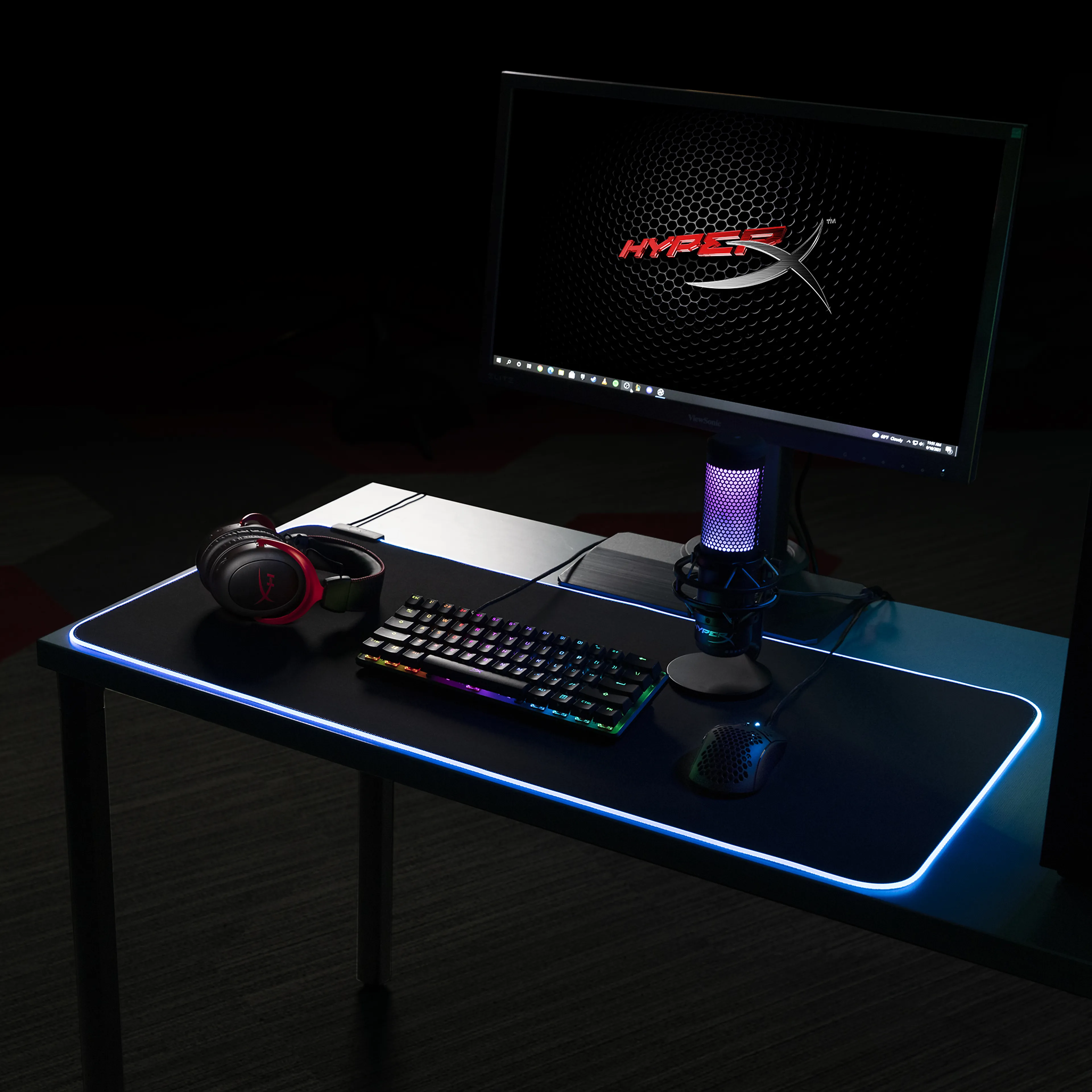 HP HyperX tapis pulsefire – tissu (m)