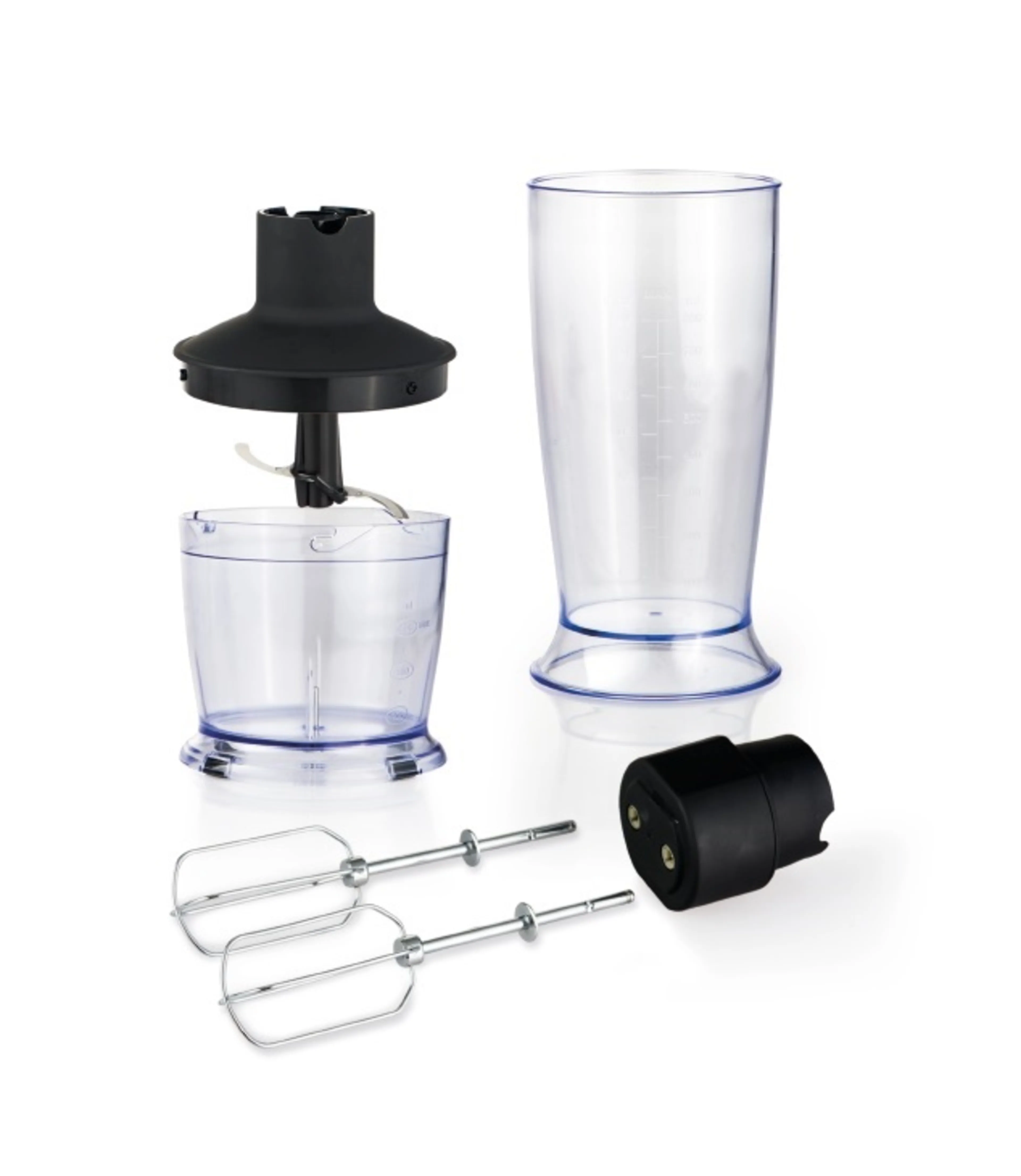 Fritel Accessoireset HB 2870 - maatbeker 800 ml - hakmolen 500 ml - 2 metalen kloppers