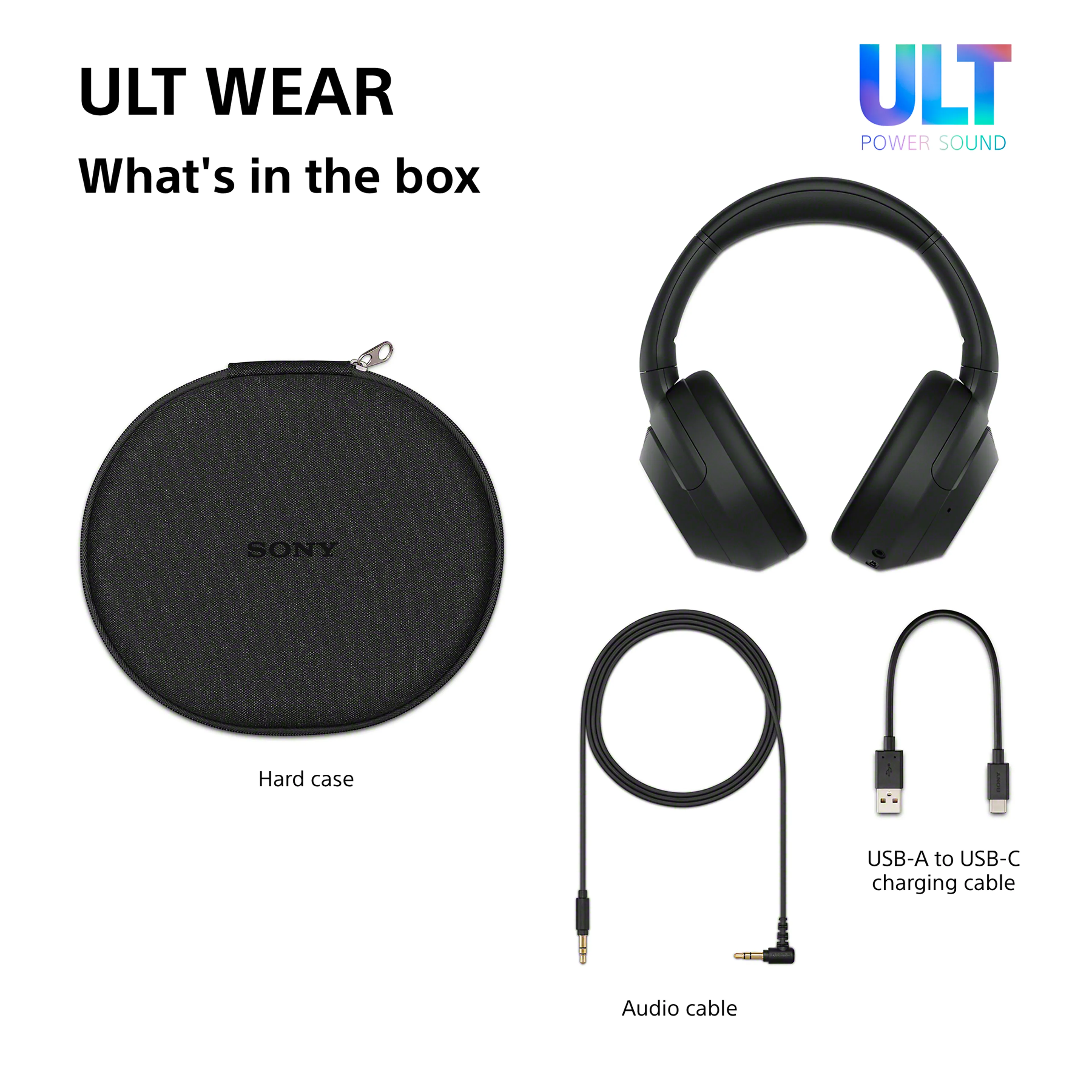 Sony casque Bluetooth ULT WEAR WHULT900NW - connectivité sans fil - réduction de bruit - blanc