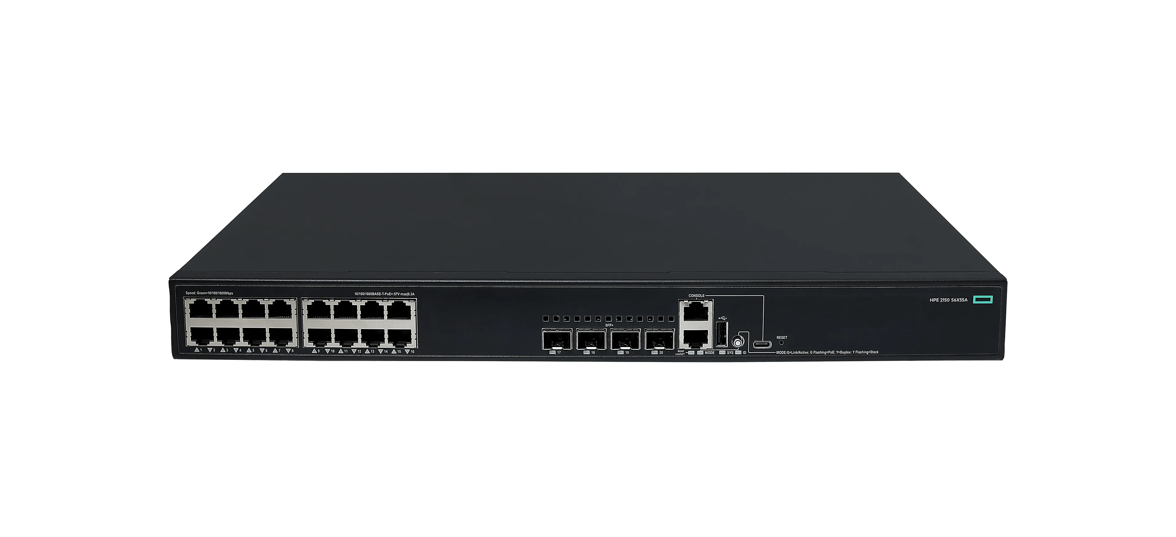 HP Enterprise Networking CW 2150 16p 10M/100M/1G PoE+ 4p SFP+ 1G/10G 248W switch