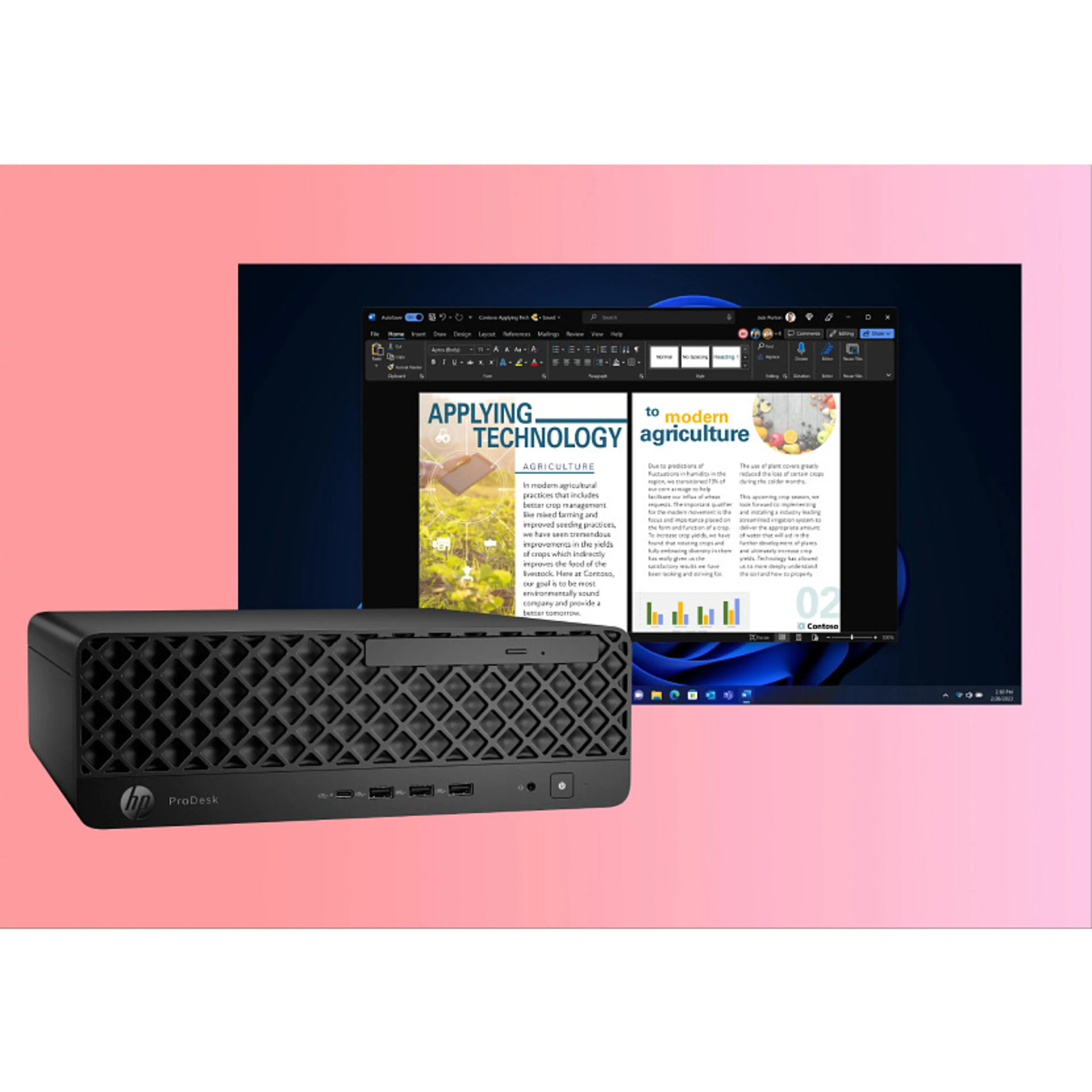 HP ProDesk 4 SFF G1i U7265 - 16GB - 512GB - Windows 11 Pro
