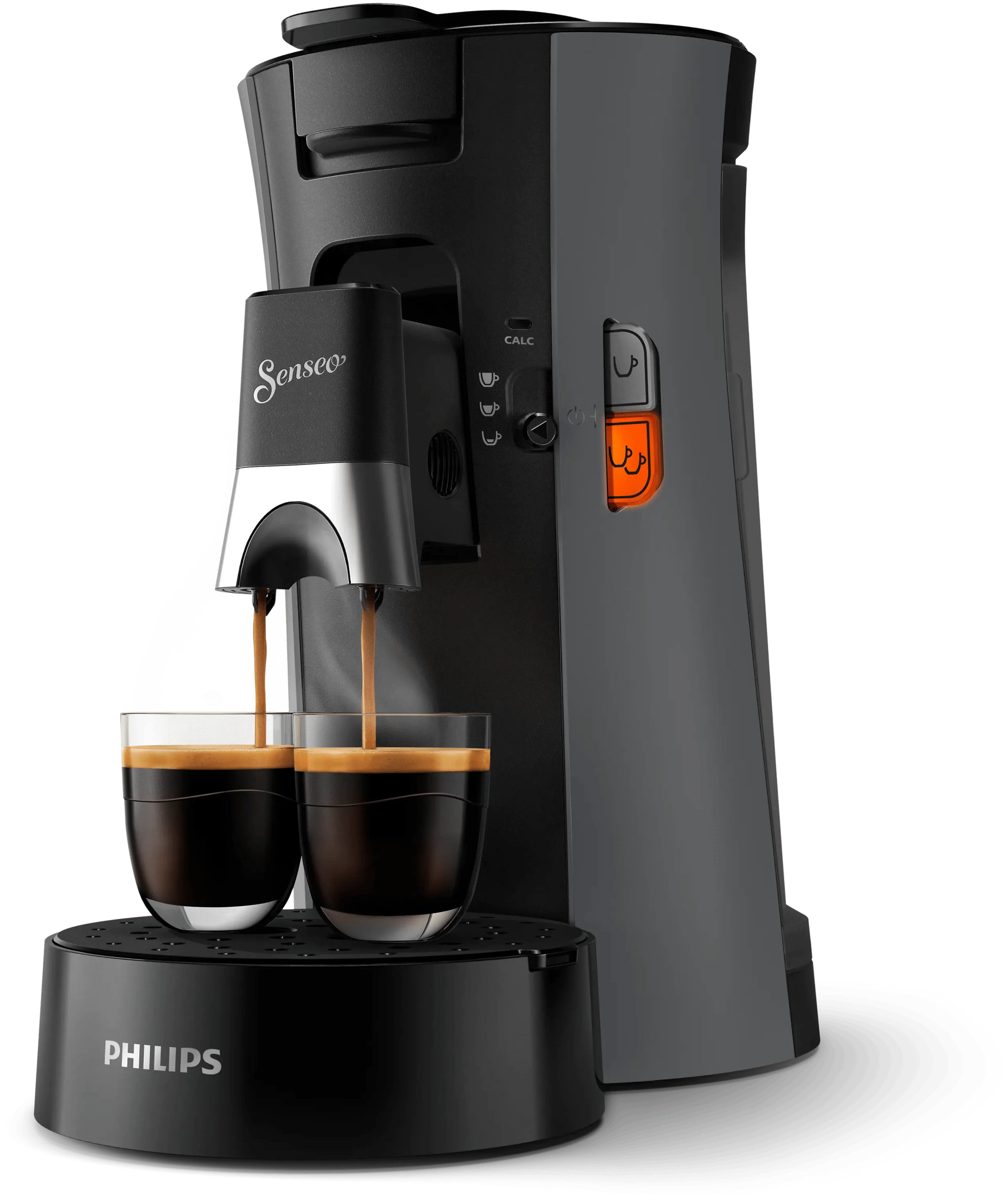 Philips koffiepadmachine senseo select csa230/50 - dark slate - we-instellingen