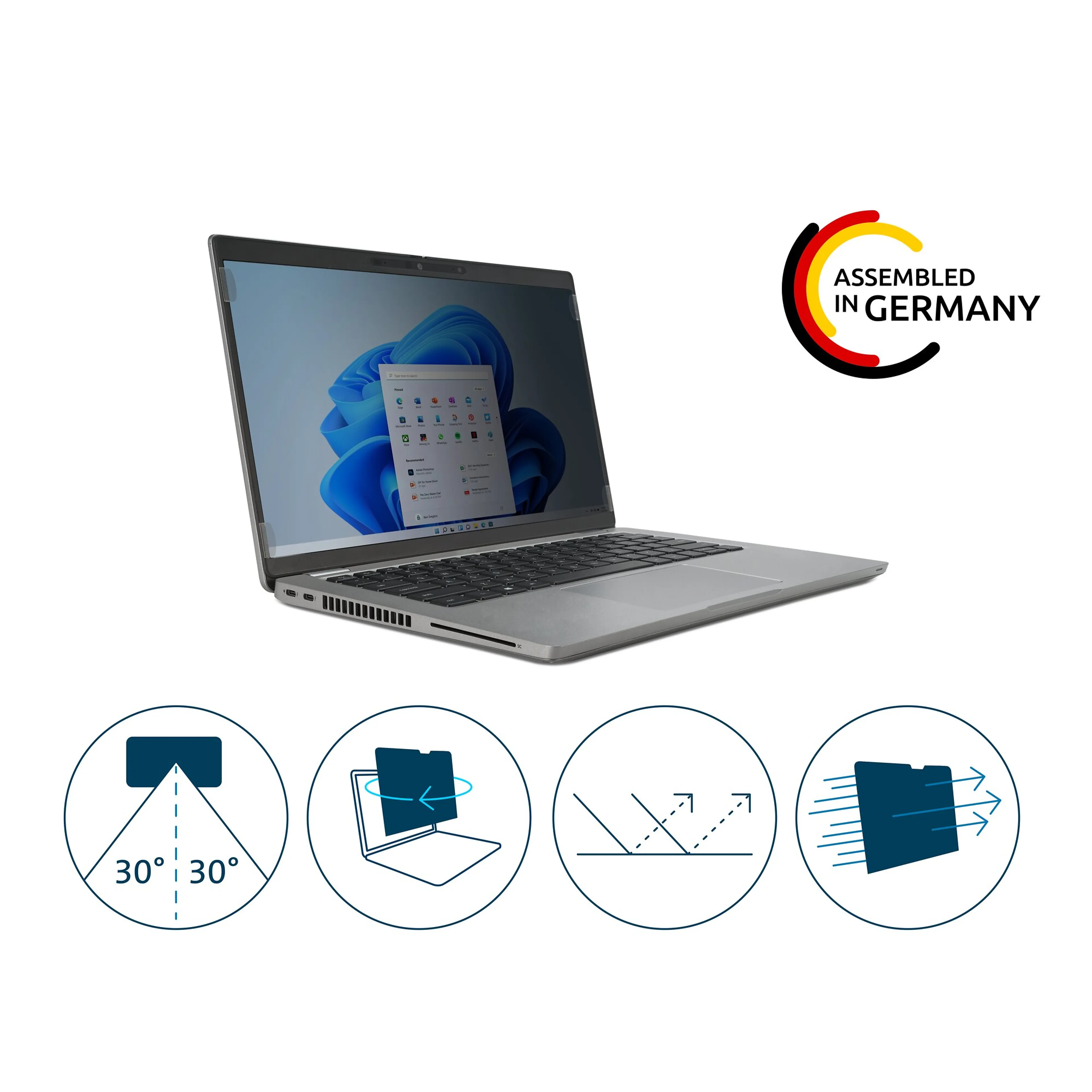 Kensington Privacy Screen Filter 16" Laptops 16:10 2-way removable