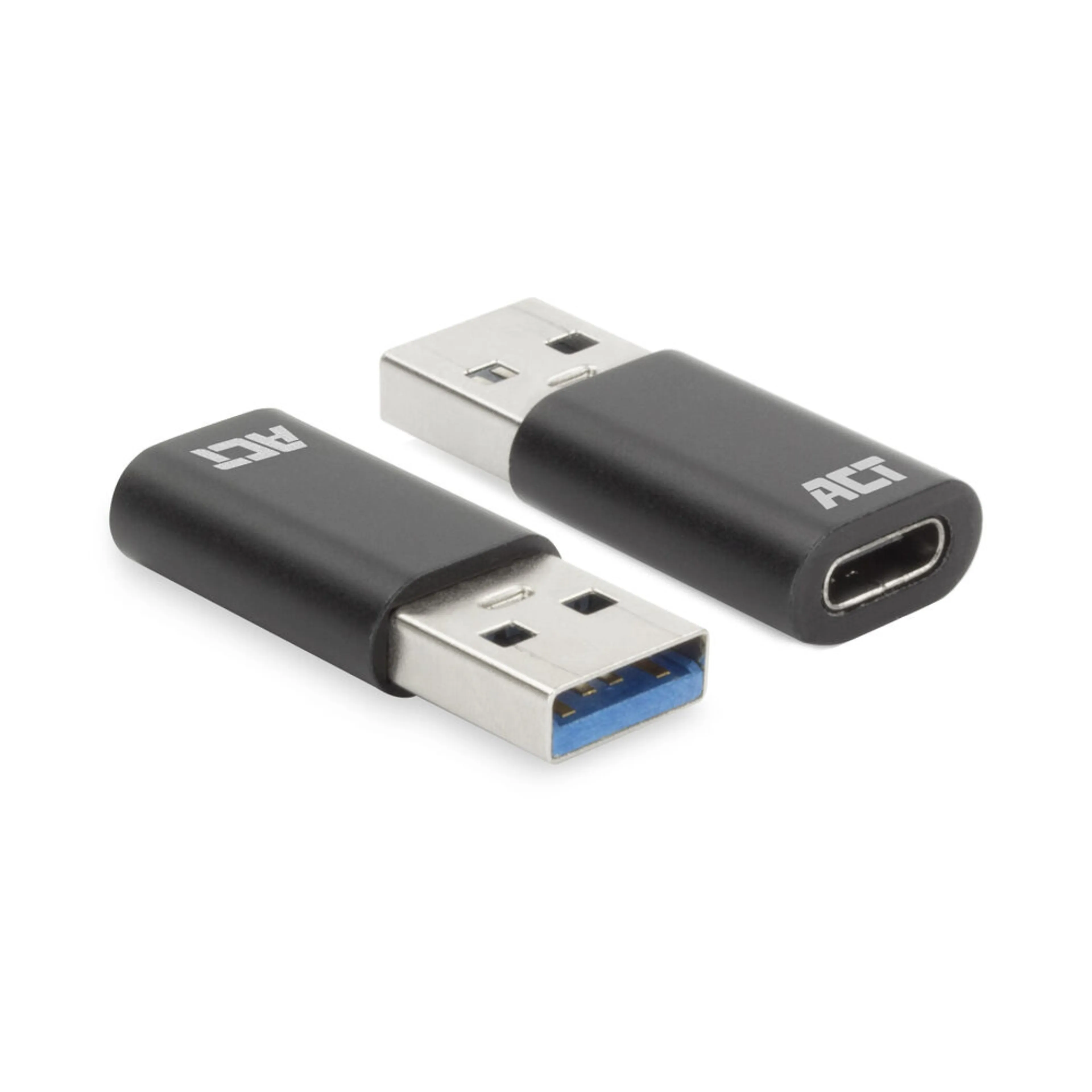 ACT USB-A naar USB-C adapter AC7376 - USB 3.2 Gen1 - aluminium - compact