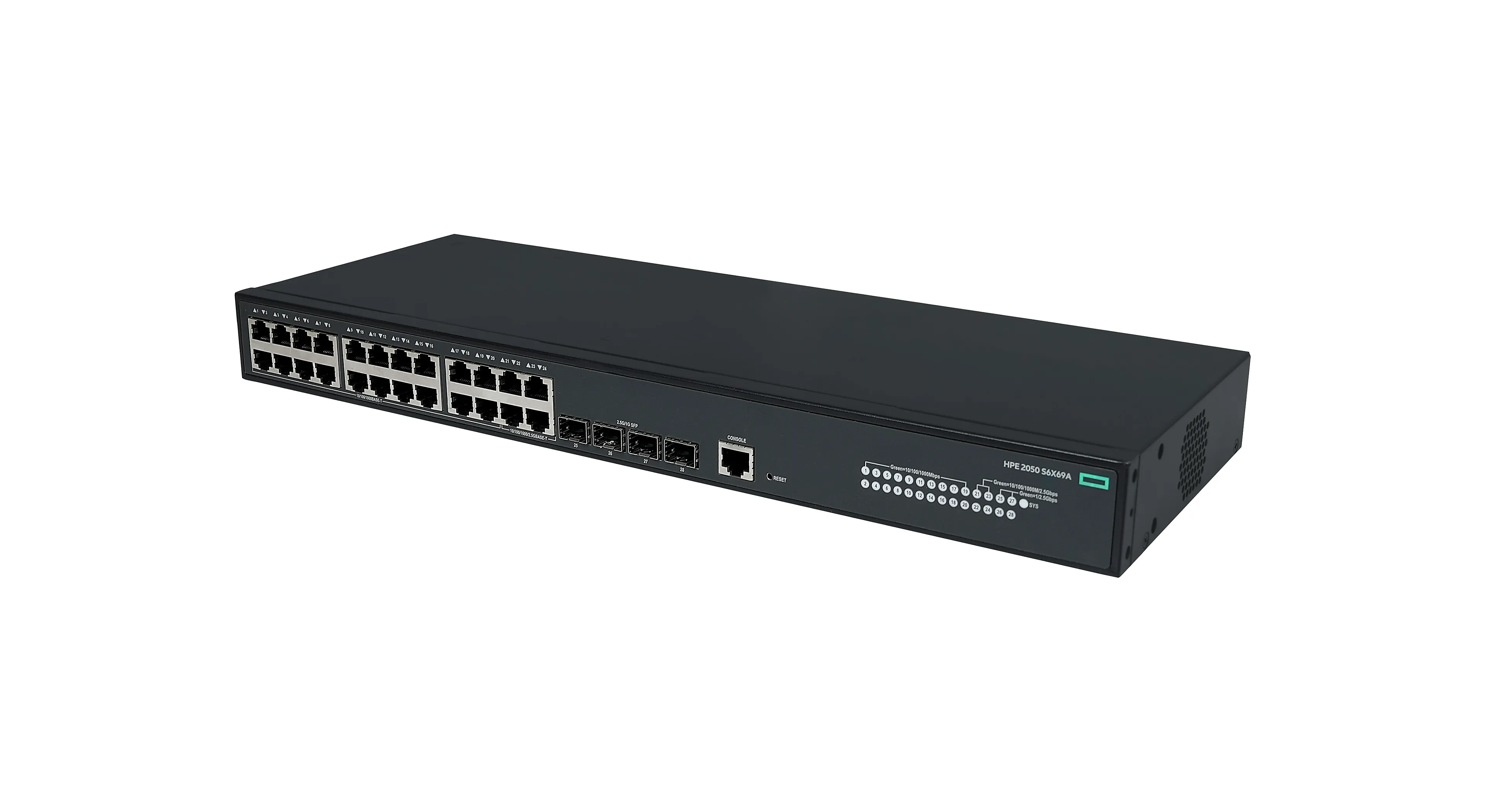 HP Enterprise Networking CW 2050 20p 10/100/1000BASE-T 4p Smart Rate 1/2.5GbE 4pSFP 1G/2.5G switch