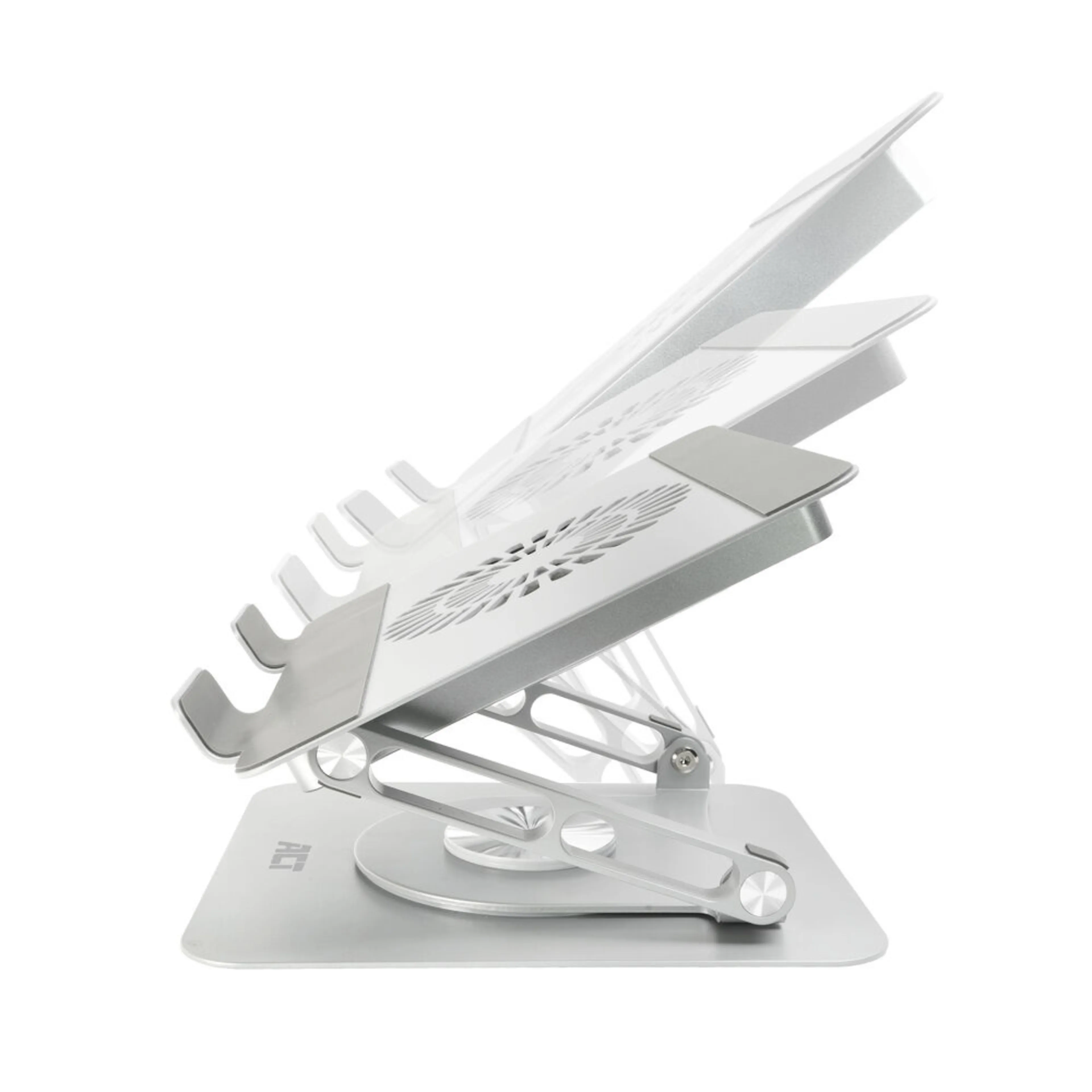ACT support de refroidissement pivotant pour ordinateur portable - réglable en hauteur - ventilateur USB - antidérapant
