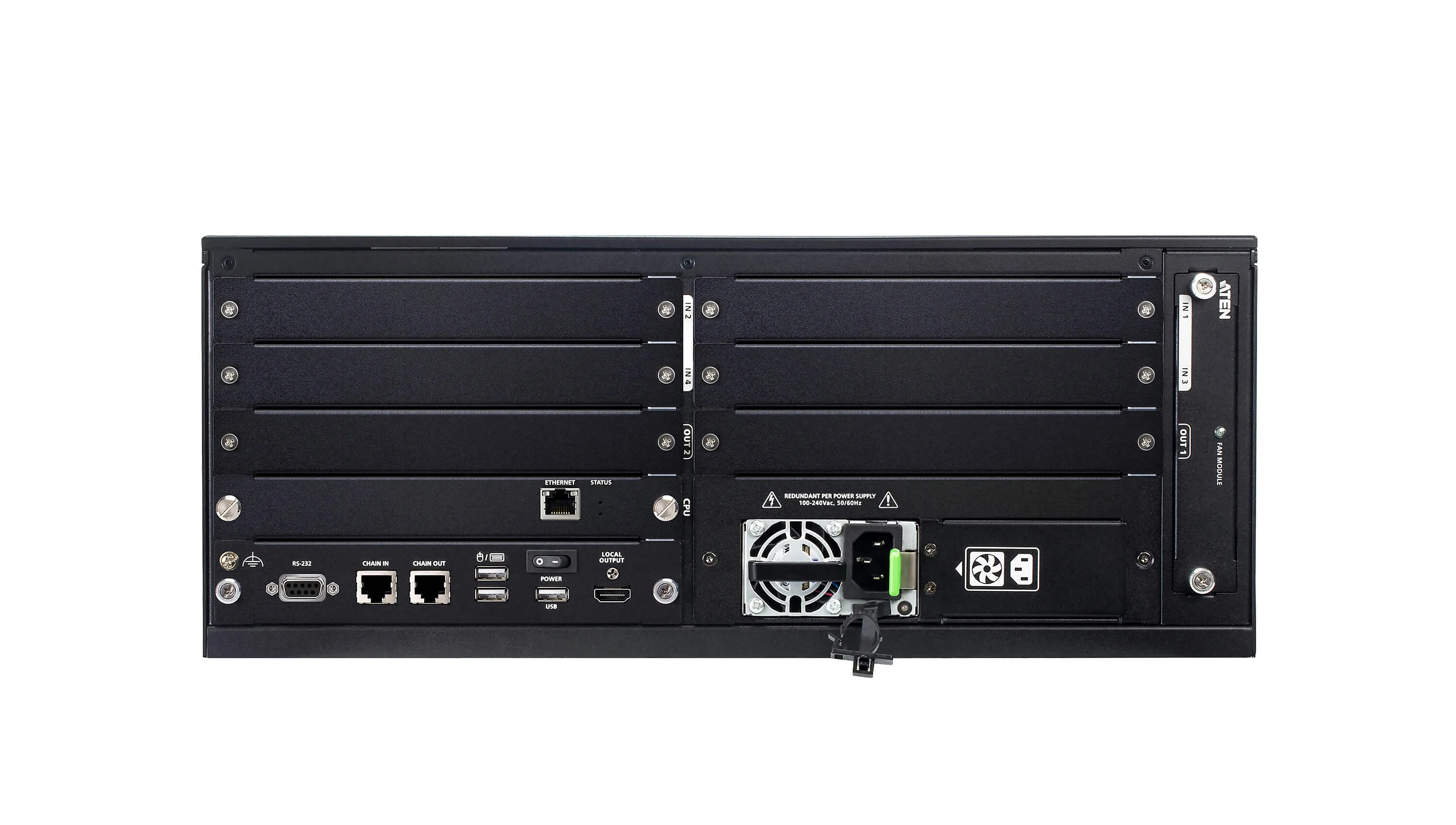 Aten 16 × 8 modulaire videowall-processor - 16 bronnen - 8 displays - 4U-chassis
