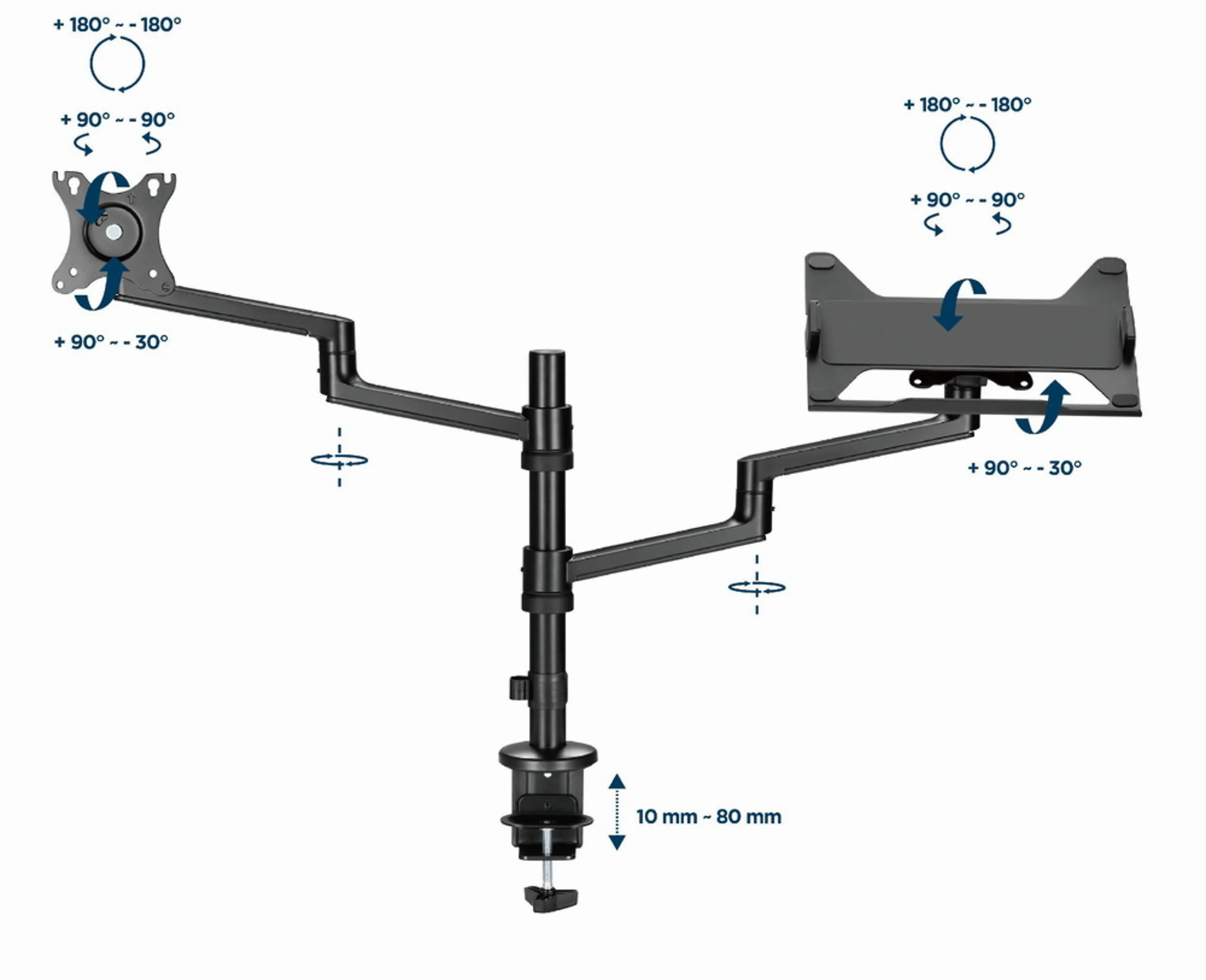 Gembird support mural d'écran MA-DA-04 - 13''-32'' - jusqu'à 9 kg - VESA compatible