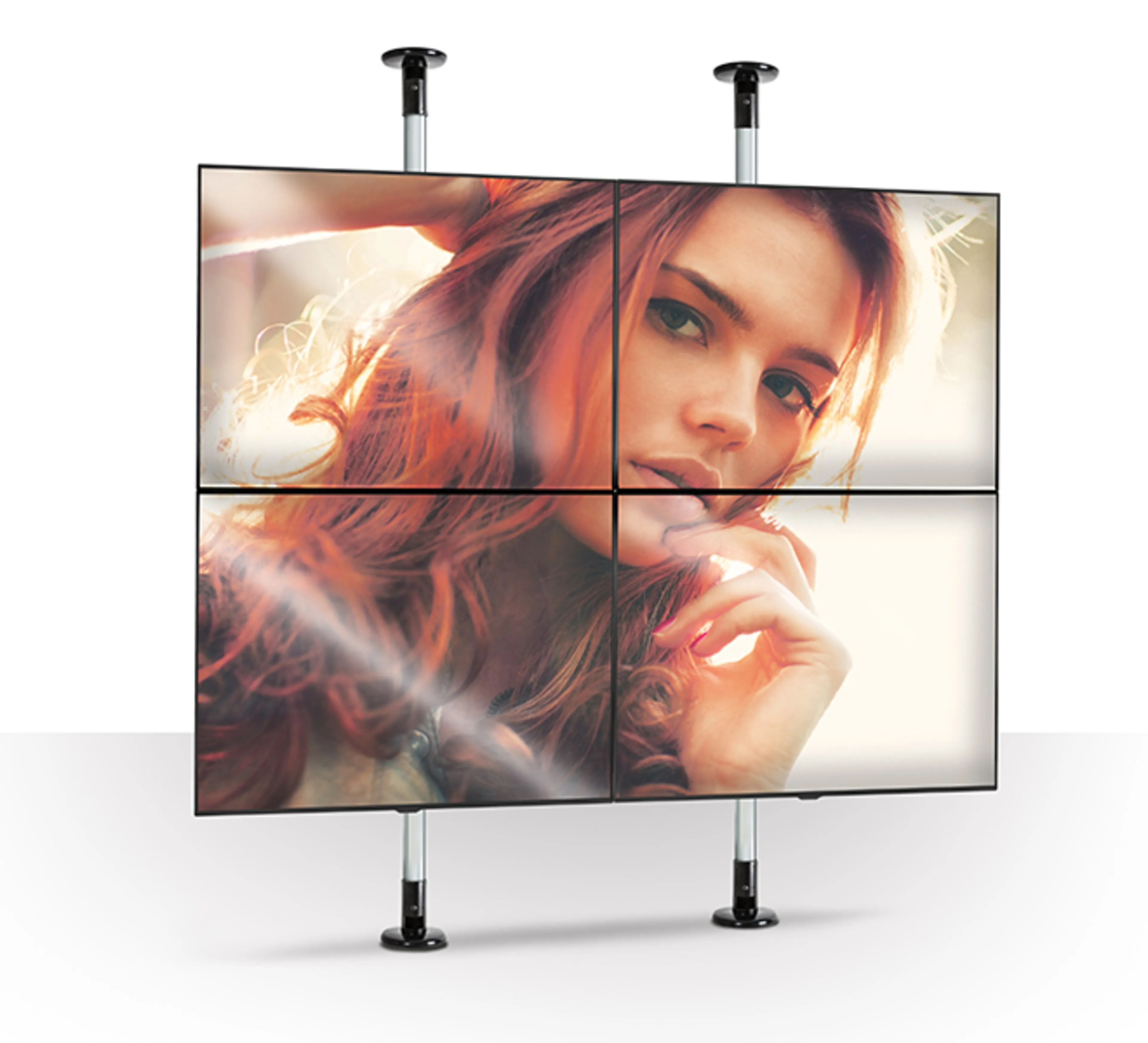 B-Tech AV Mounts BT7822 - heavy duty - plafond- en vloerbeugel - Ø50mm polen - kabelmanagement