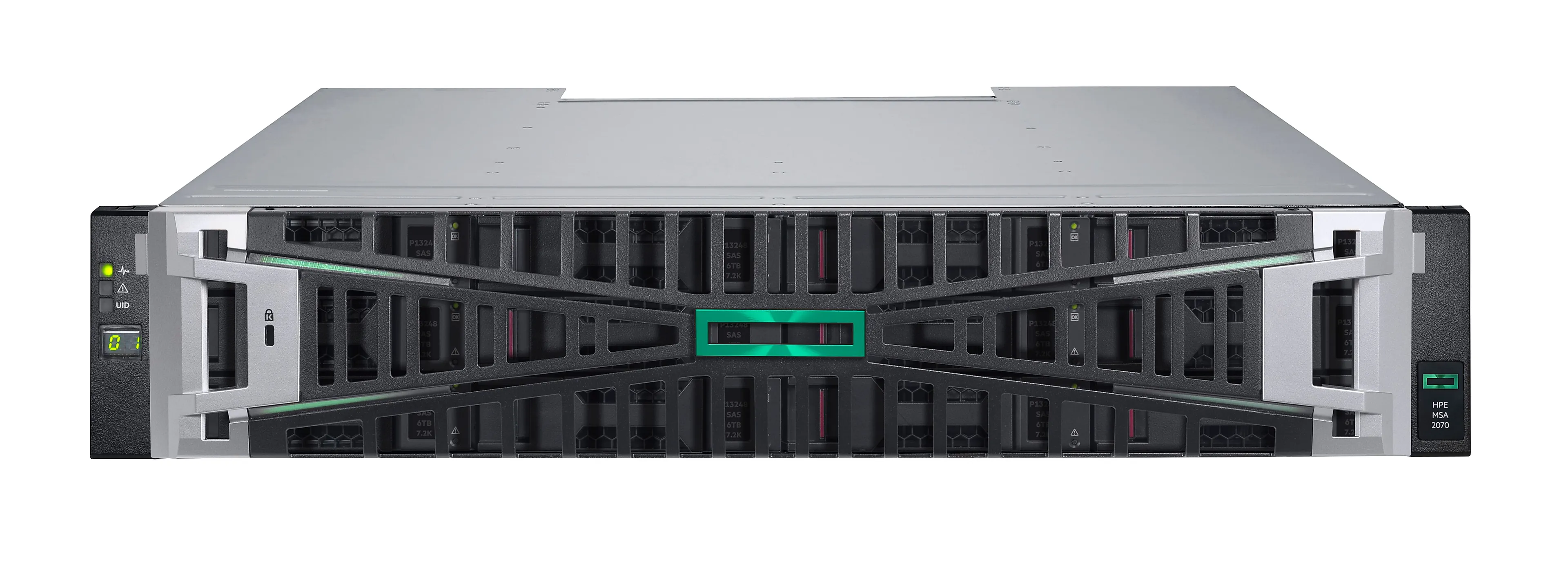 HP Enterprise MSA 2070 LFF 2x12Gb SAS 4-poorts controller opslagarray