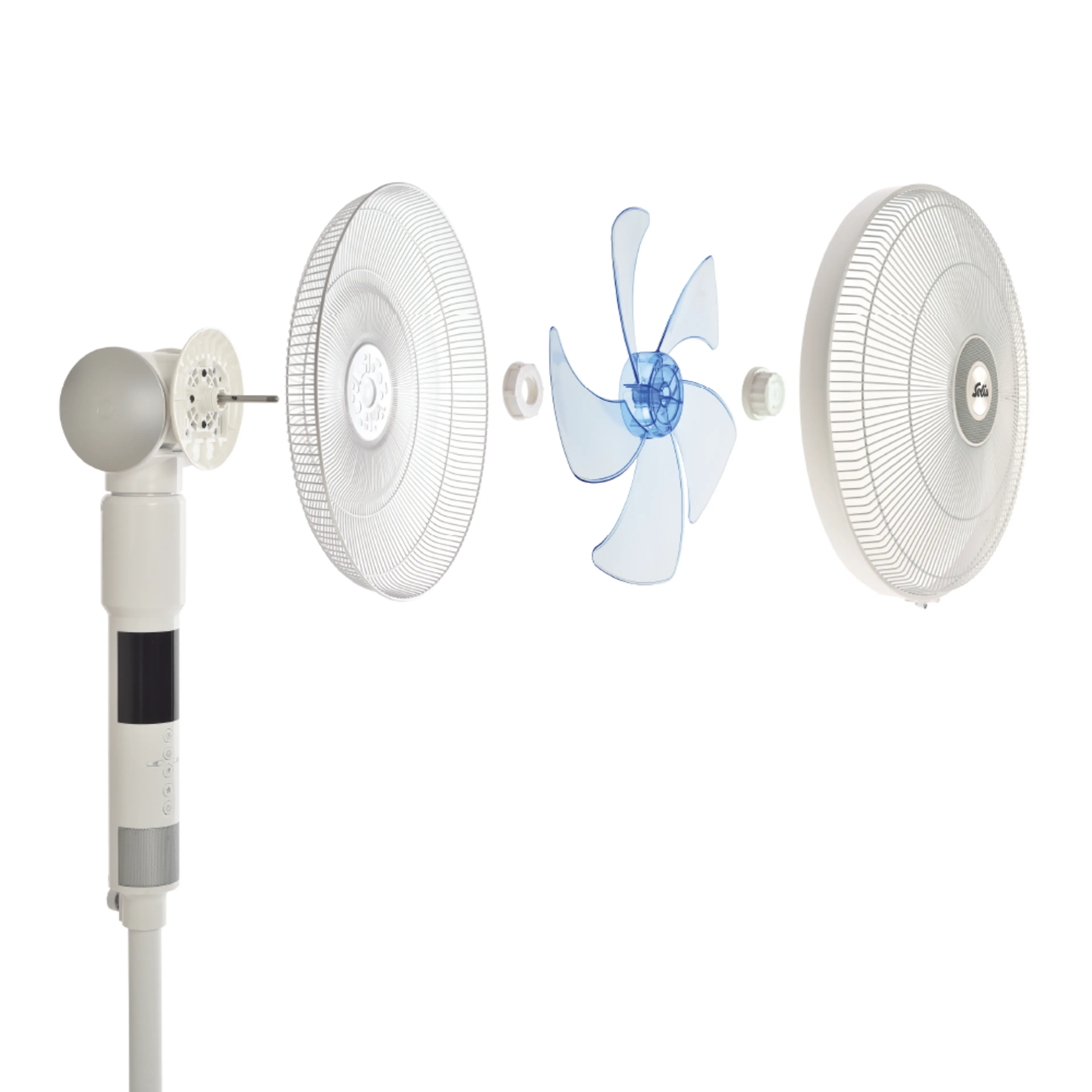 Solis Breeze 360° ventilator - 360 graden rotatie - 3 snelheden - LED-display