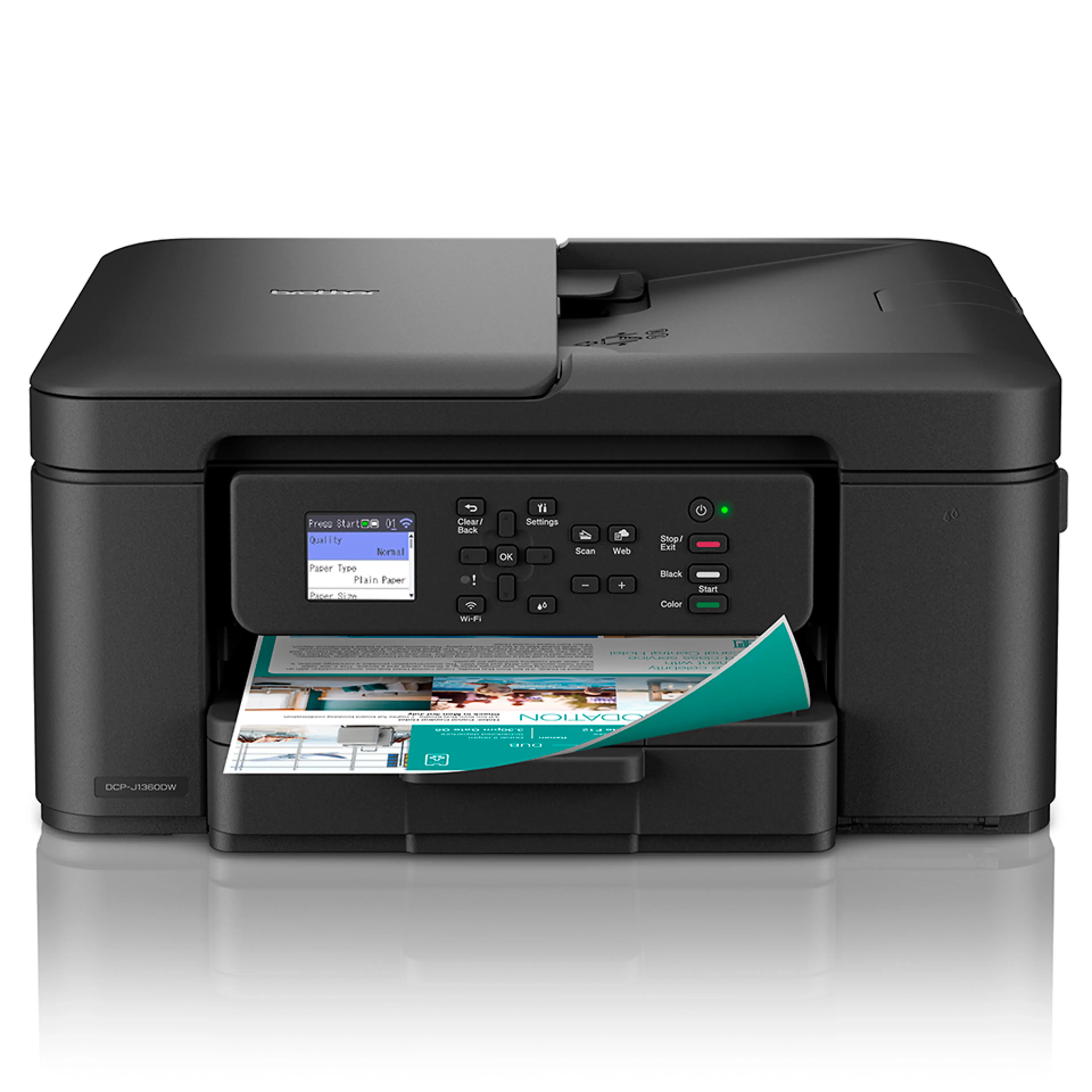 Brother DCP-J1360DW all-in-one kleureninkjetprinter - draadloos - lcd kleurenscherm - papierlade 150 vel