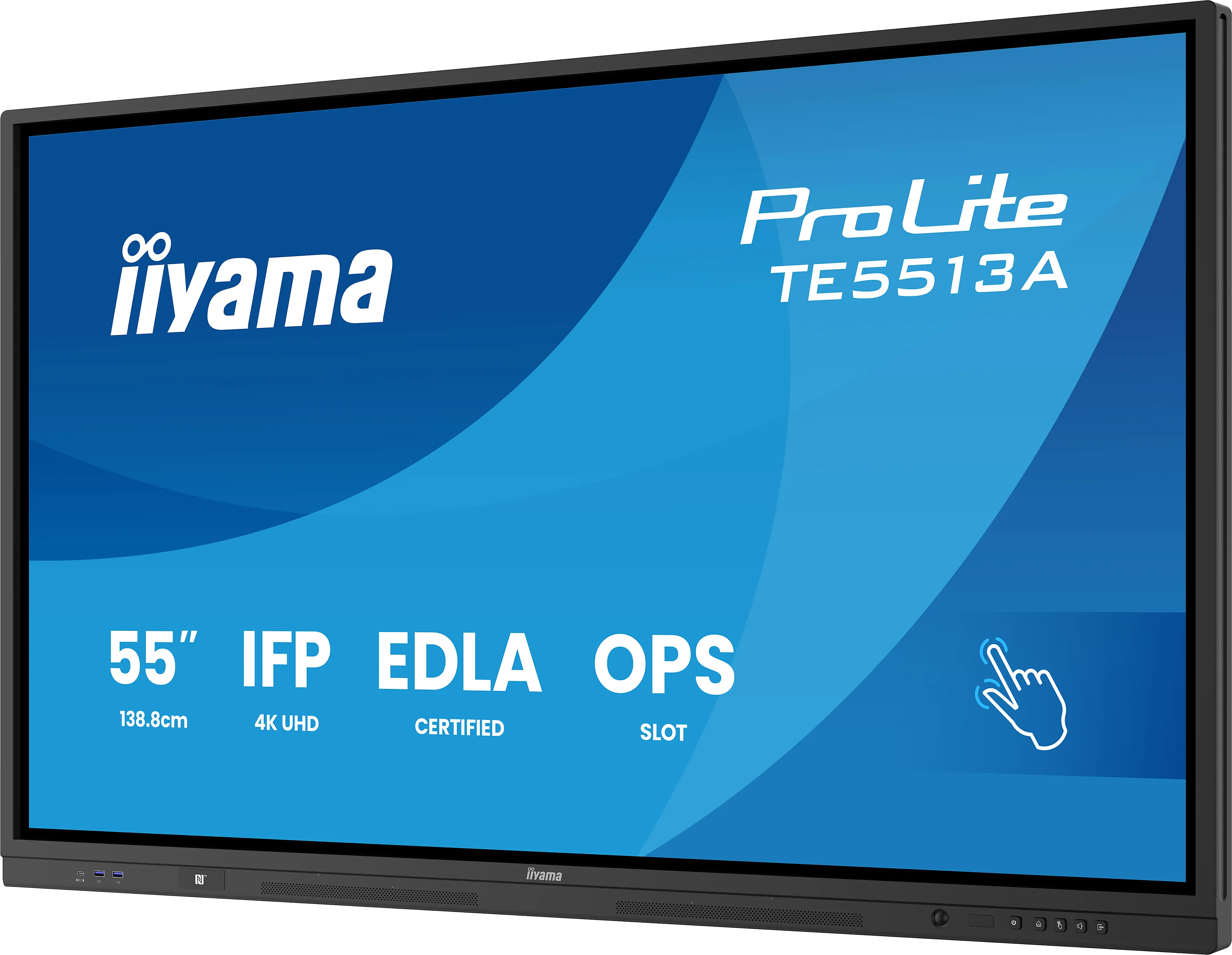 Iiyama signage display 55" - 4K UHD - ips - bonded puretouch IR - full metal housing
