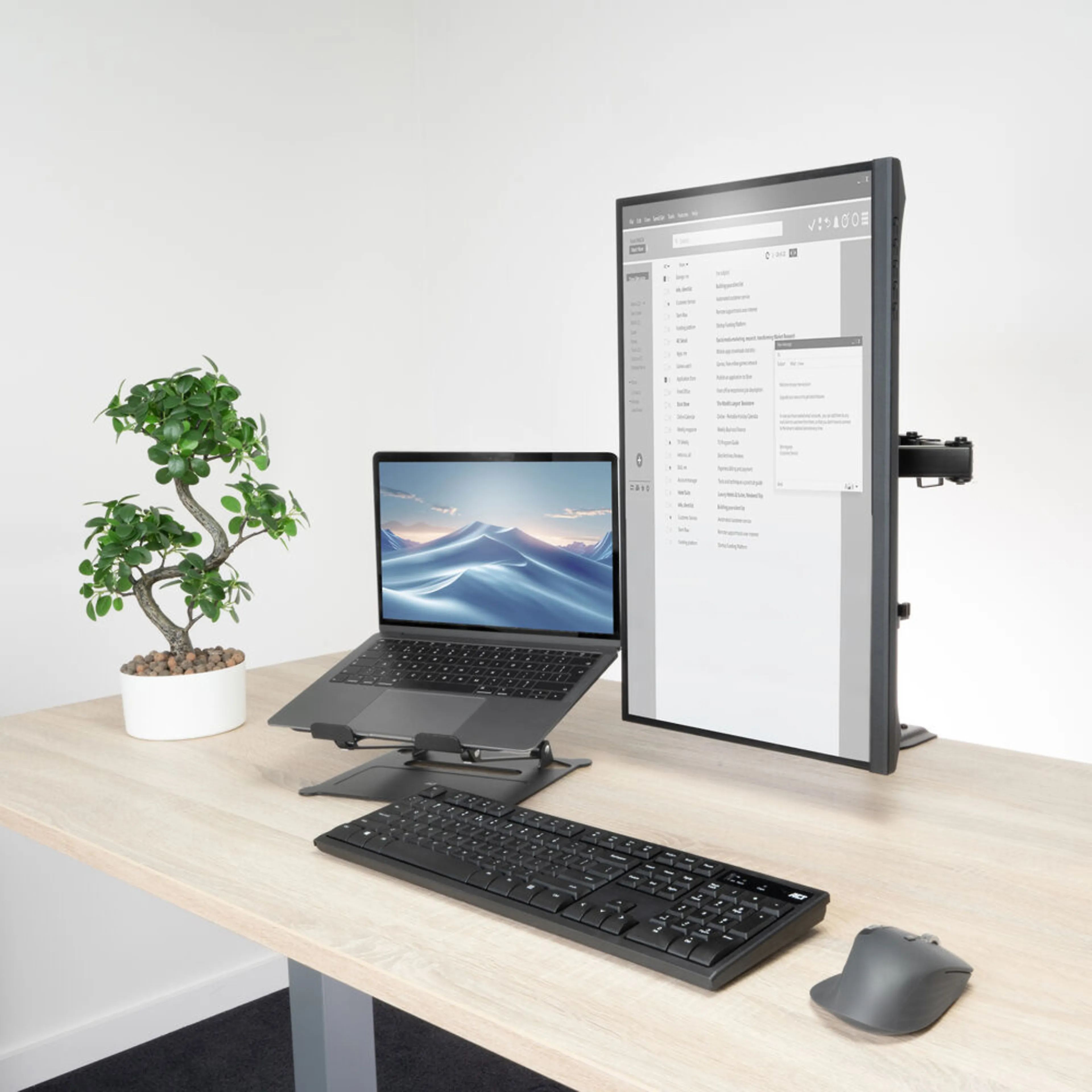 ACT support de refroidissement pivotant pour ordinateur portable - réglable en hauteur - ventilateur USB - antidérapant