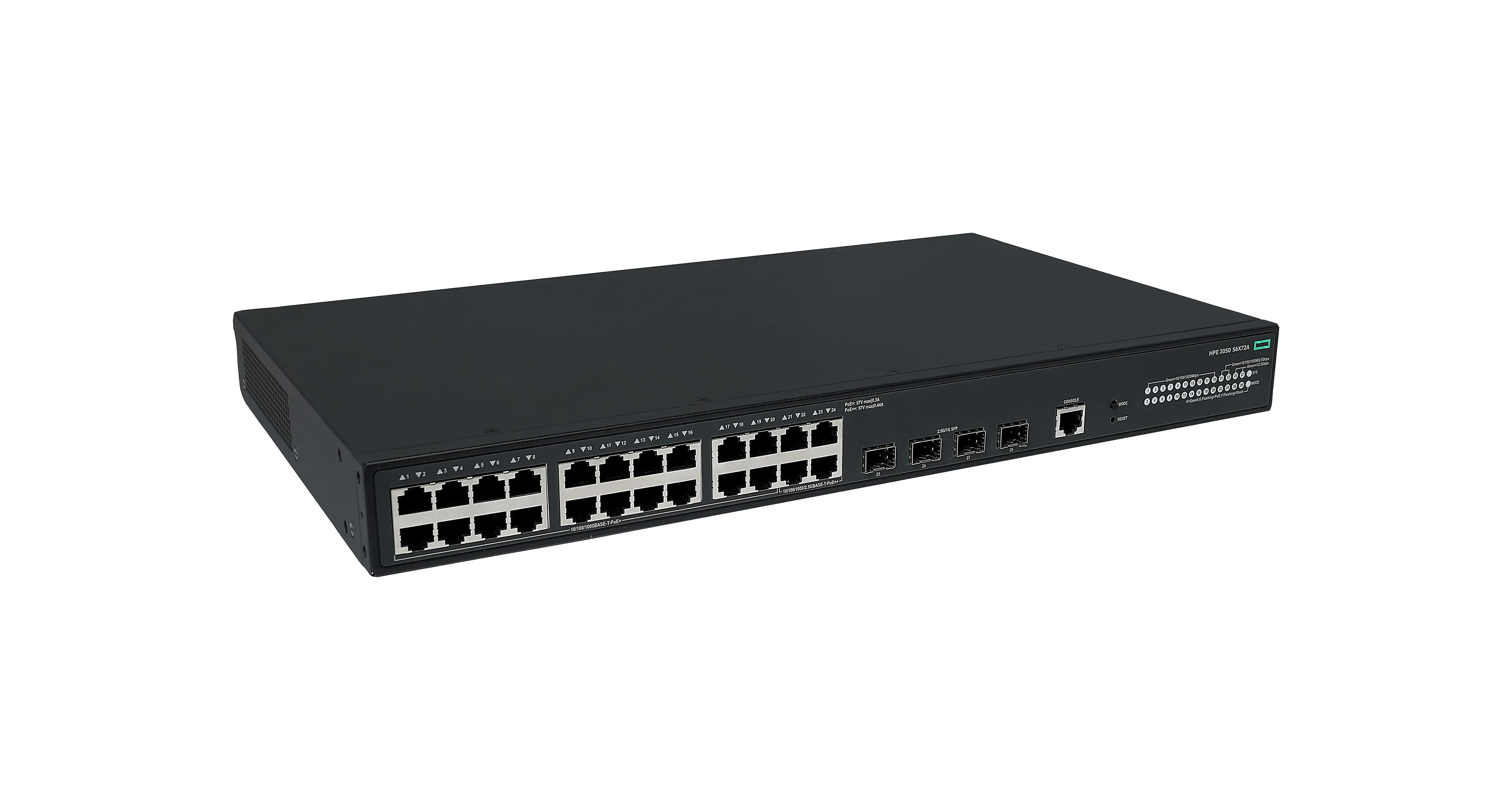 HP Enterprise Networking CW 2050 24p 10/100/1000BT PoE+ 4p SFP 1G/2.5G 420W switch