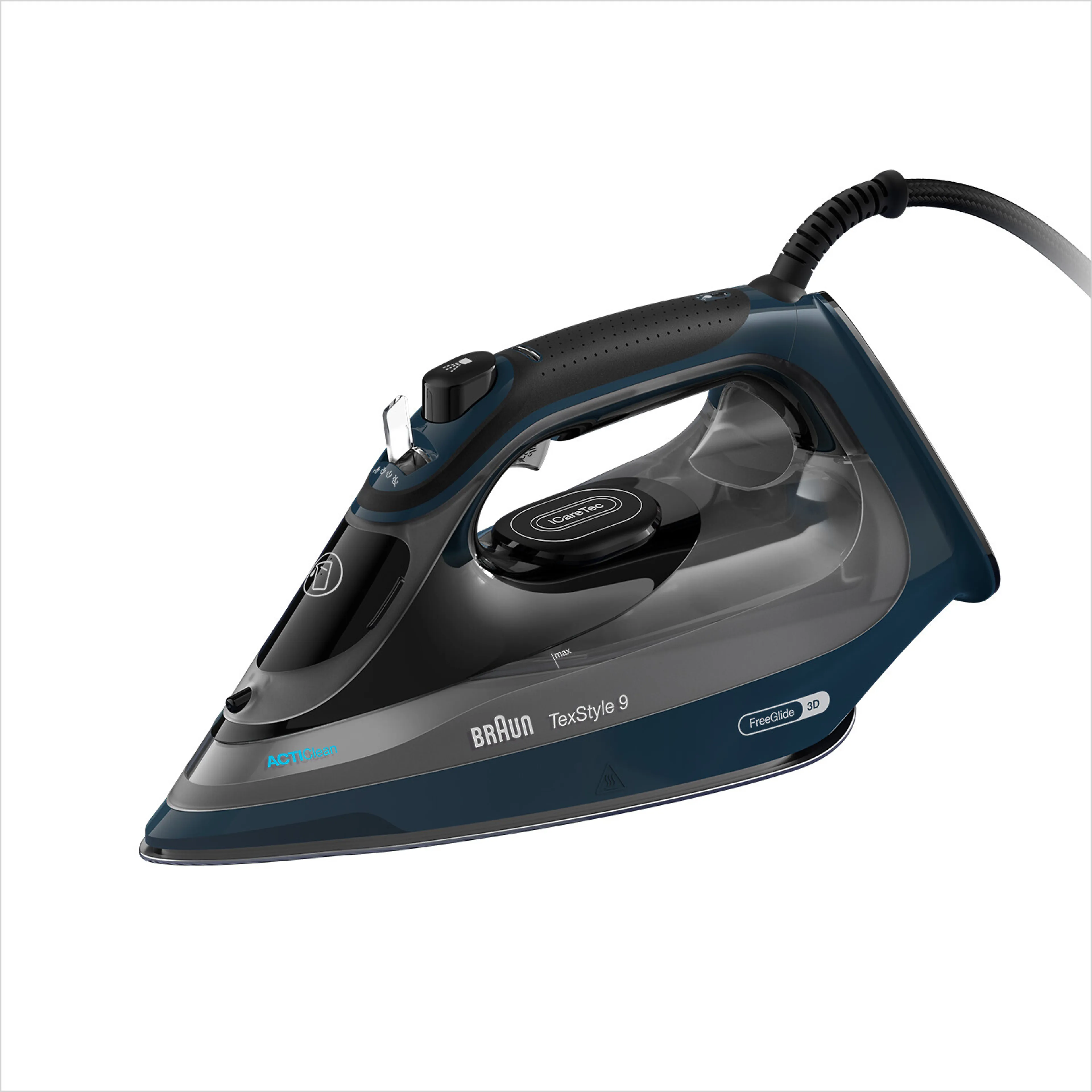 Braun TexStyle 9 SI 9682DB - 3200W - 330 ml réservoir - bleu/ noir